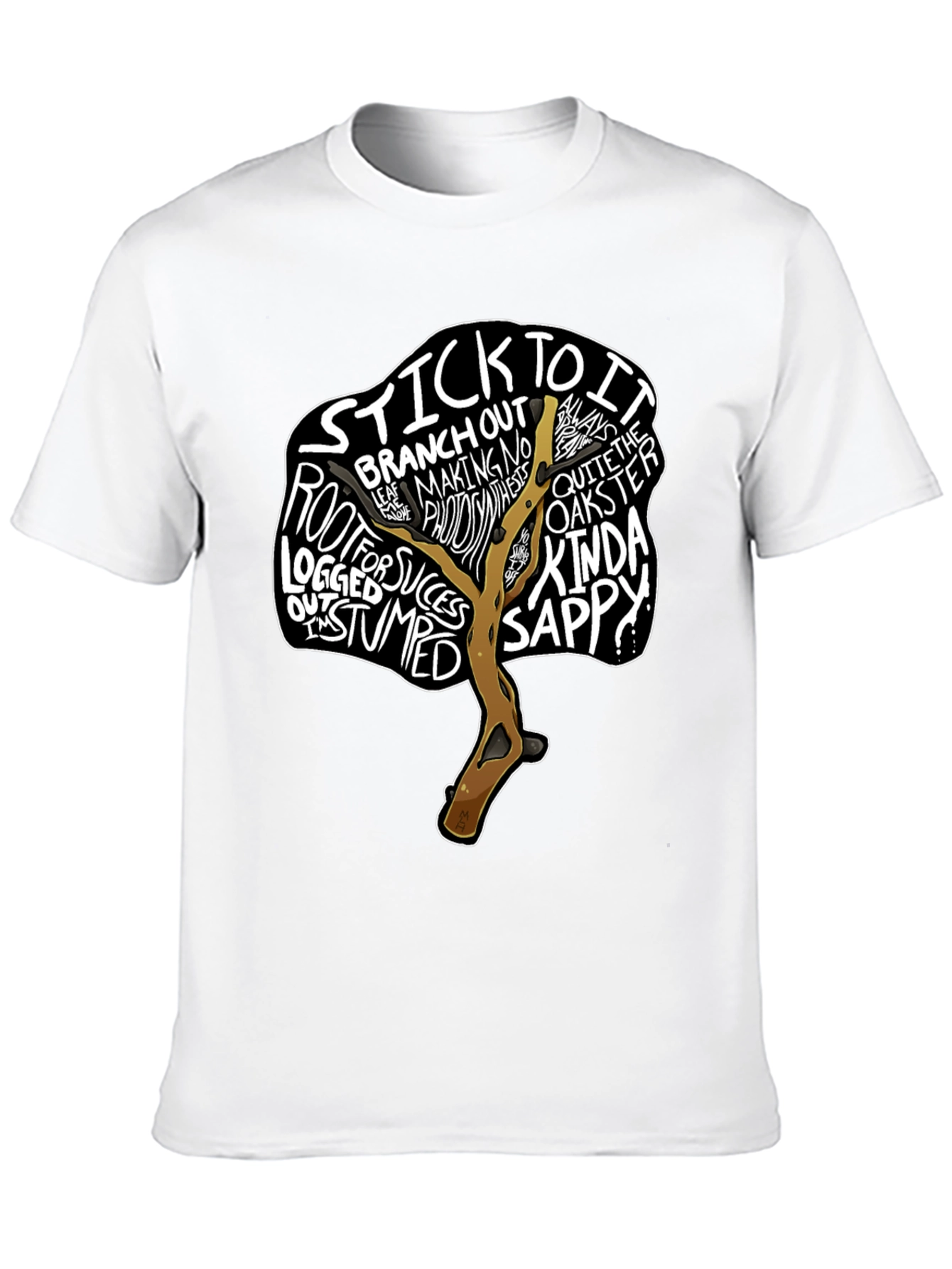 Motivational Tree Graphic Tee - Stick To It