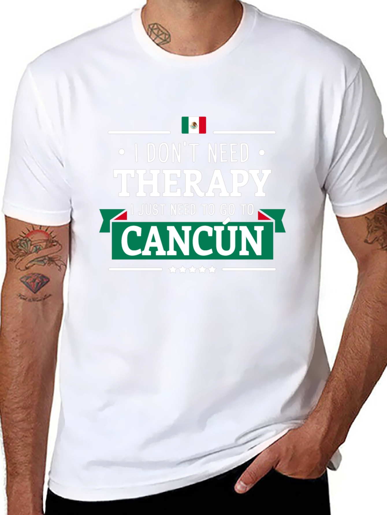 Cancun Therapy T-Shirt - Mens Black Graphic Tee