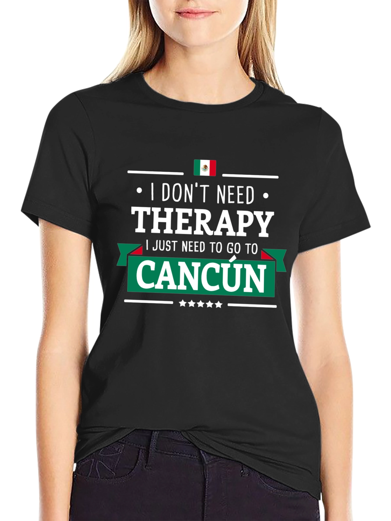 Cancun Therapy T-Shirt - Mens Black Graphic Tee