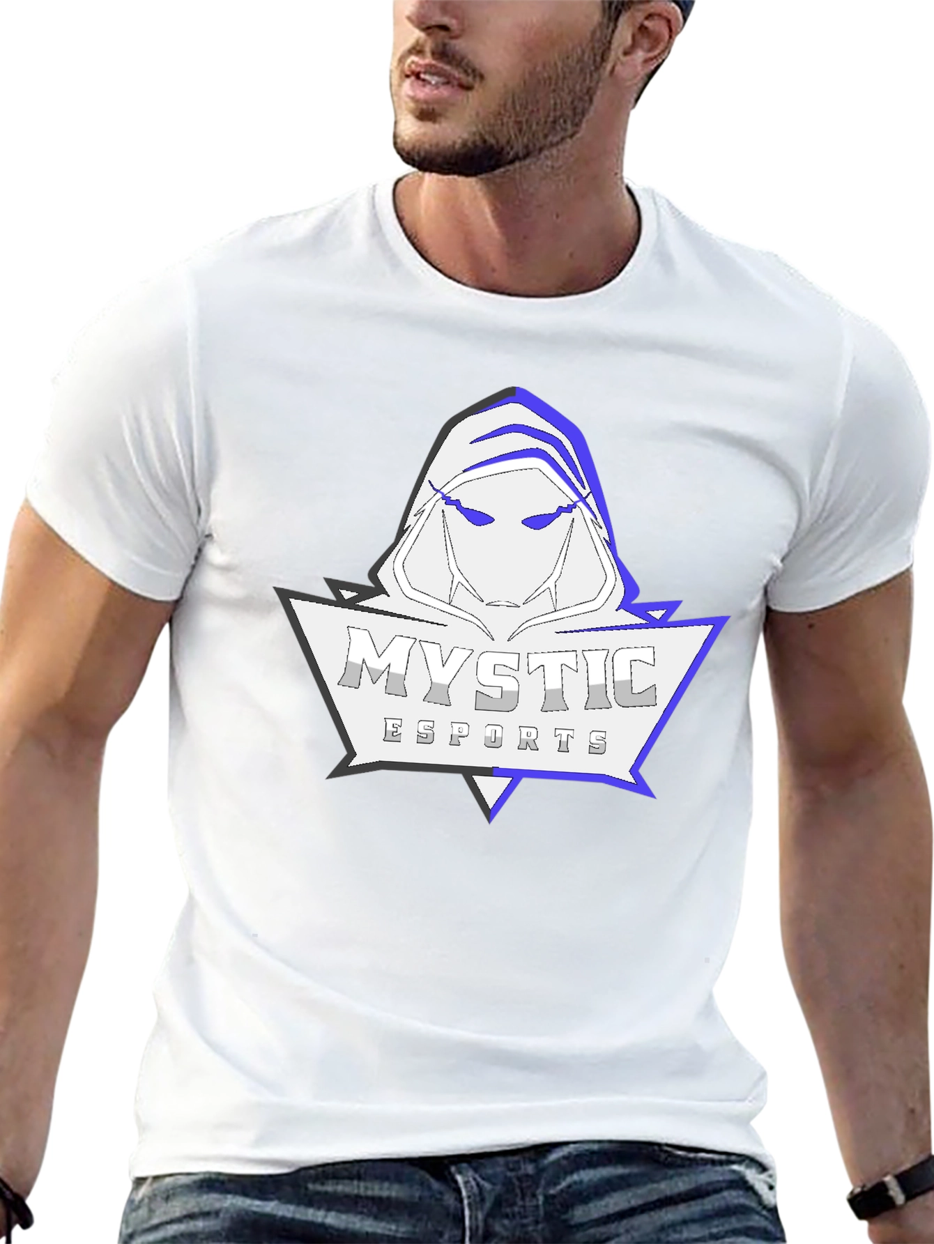 Mystic Esports Graphic Print Black T-Shirt