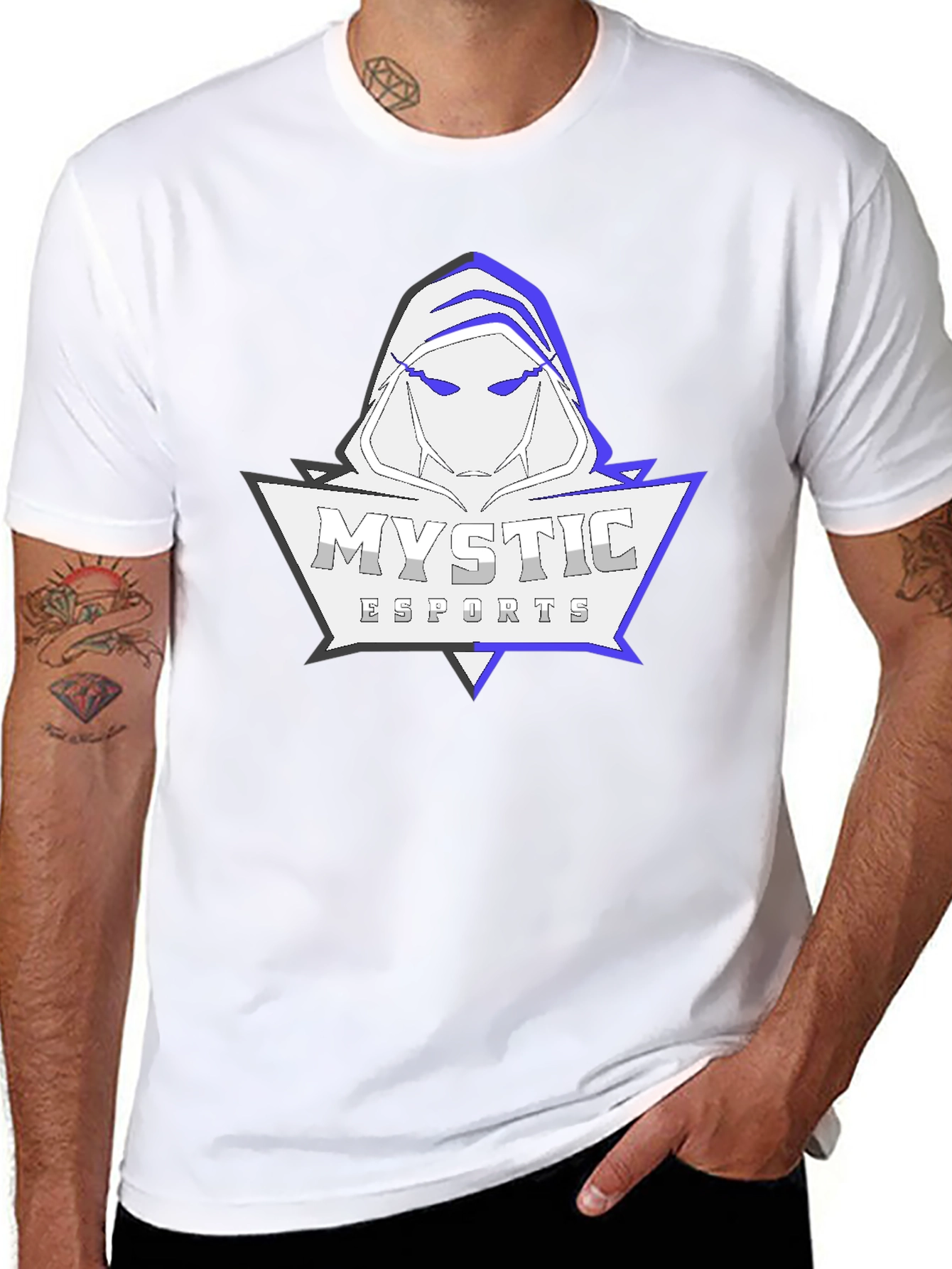 Mystic Esports Graphic Print Black T-Shirt