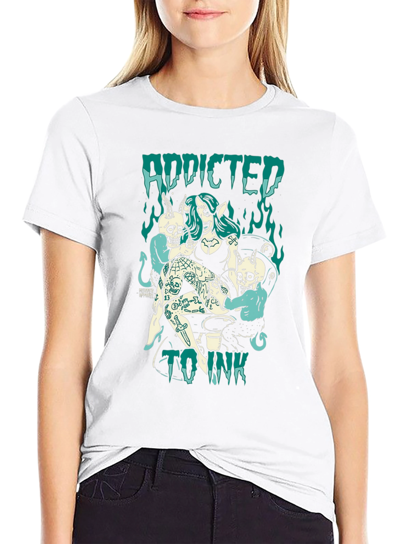 Addicted to Ink Graphic Tee - Black T-Shirt