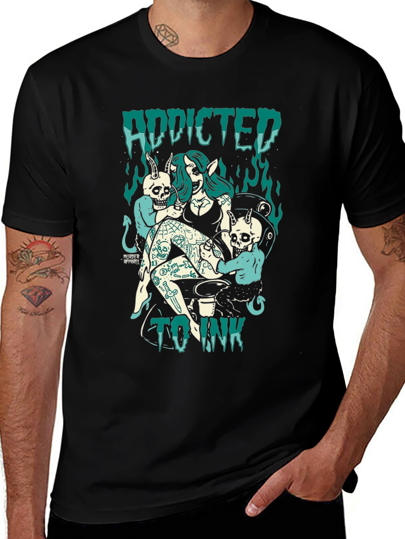 Addicted to Ink Graphic Tee - Black T-Shirt