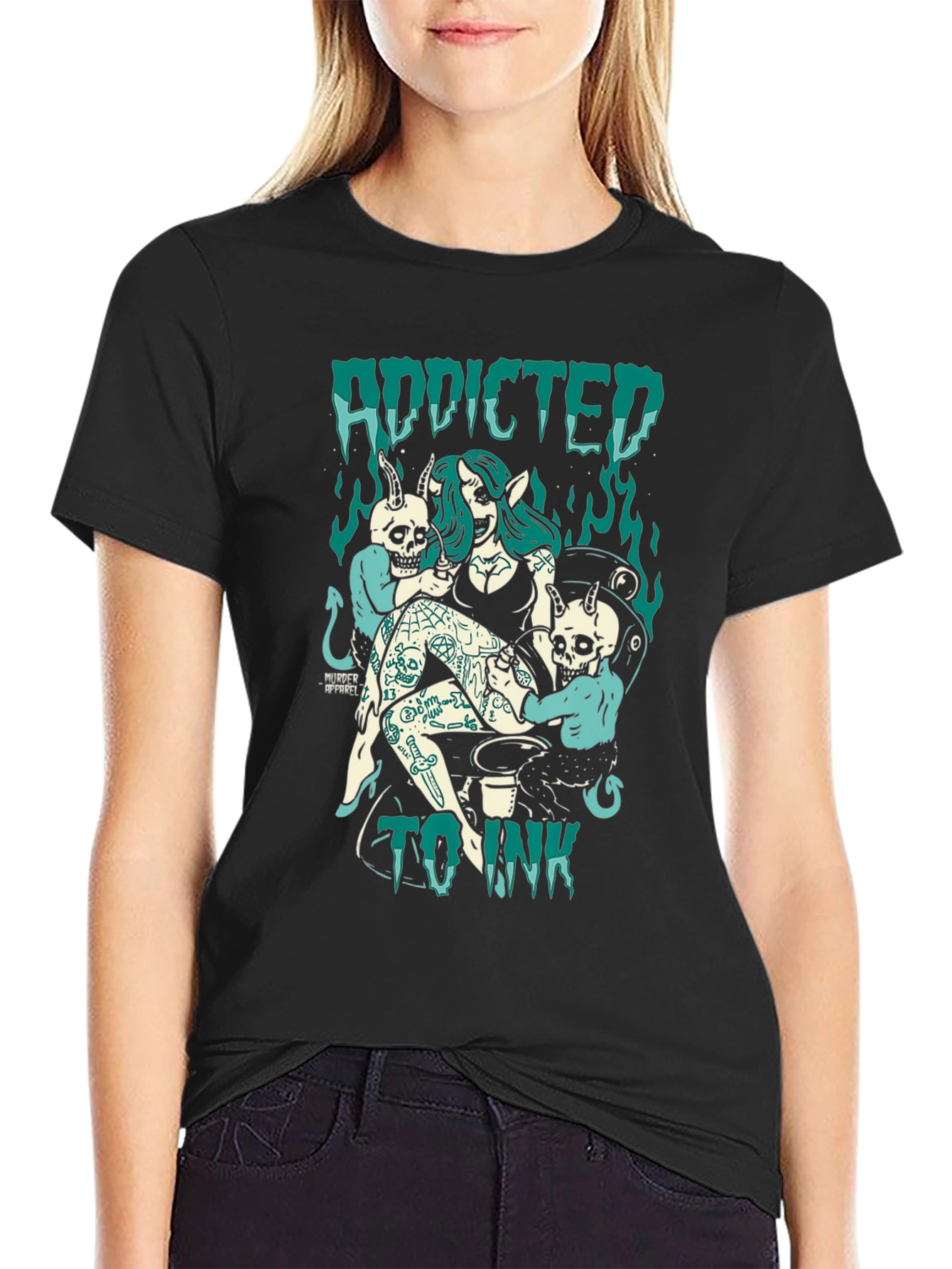 Addicted to Ink Graphic Tee - Black T-Shirt