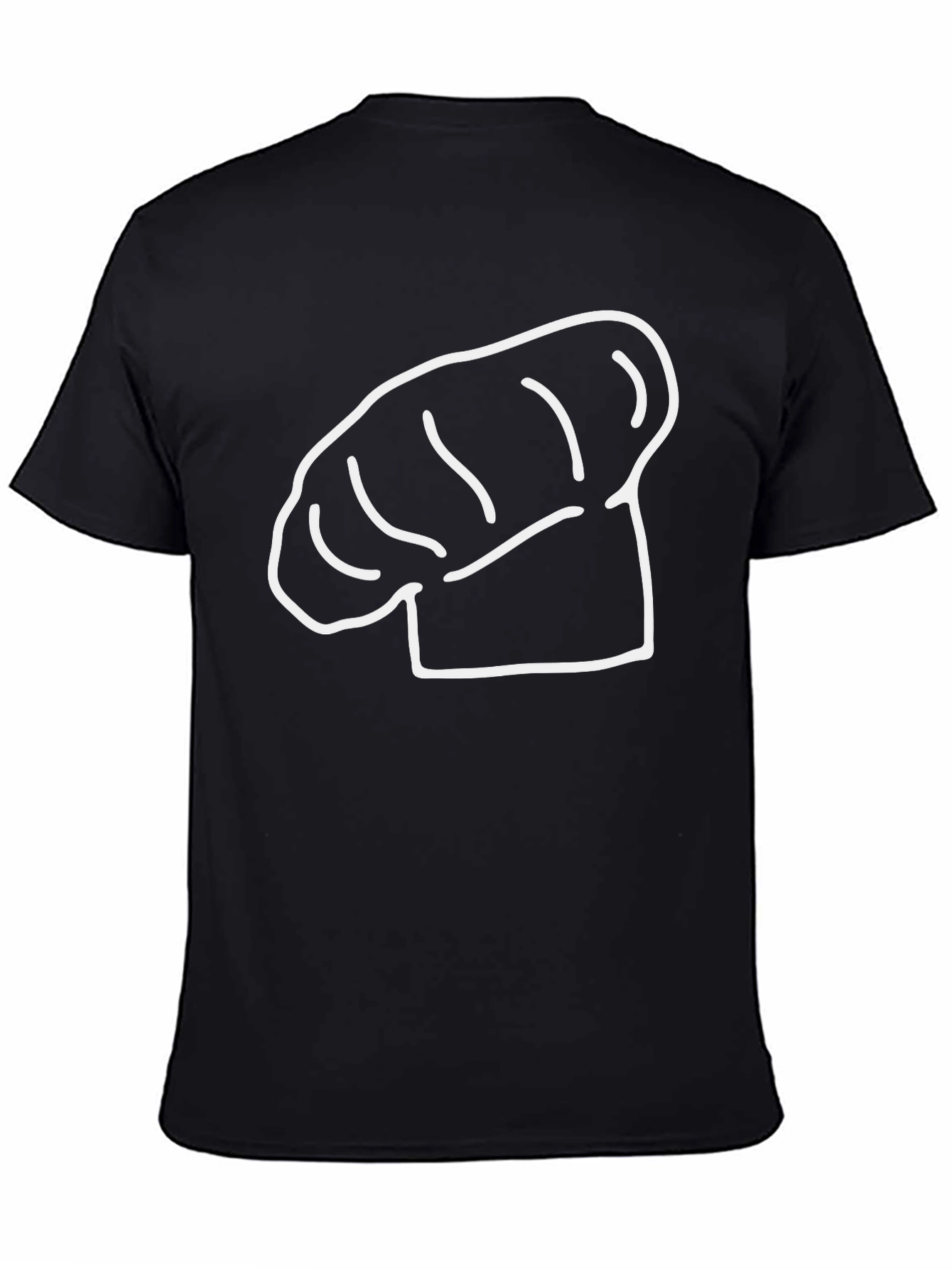Chef Hat Graphic Black Tee - Culinary Style