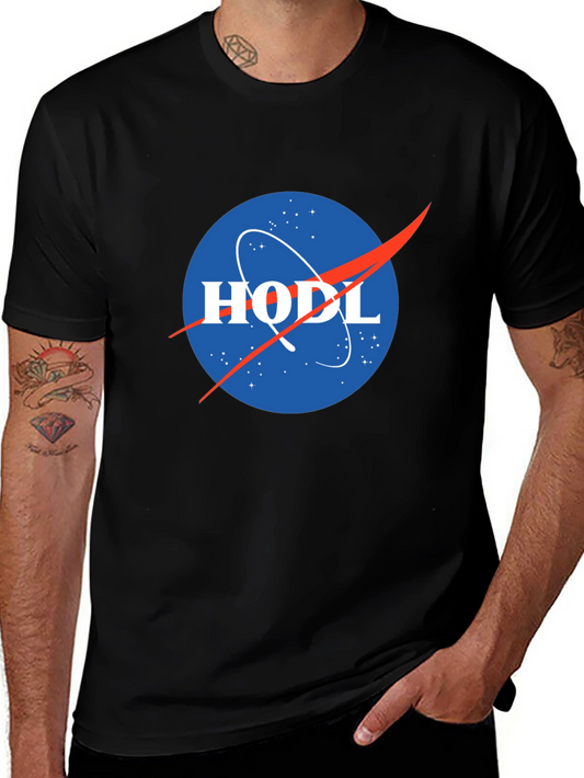 HODL NASA Style Graphic Tee