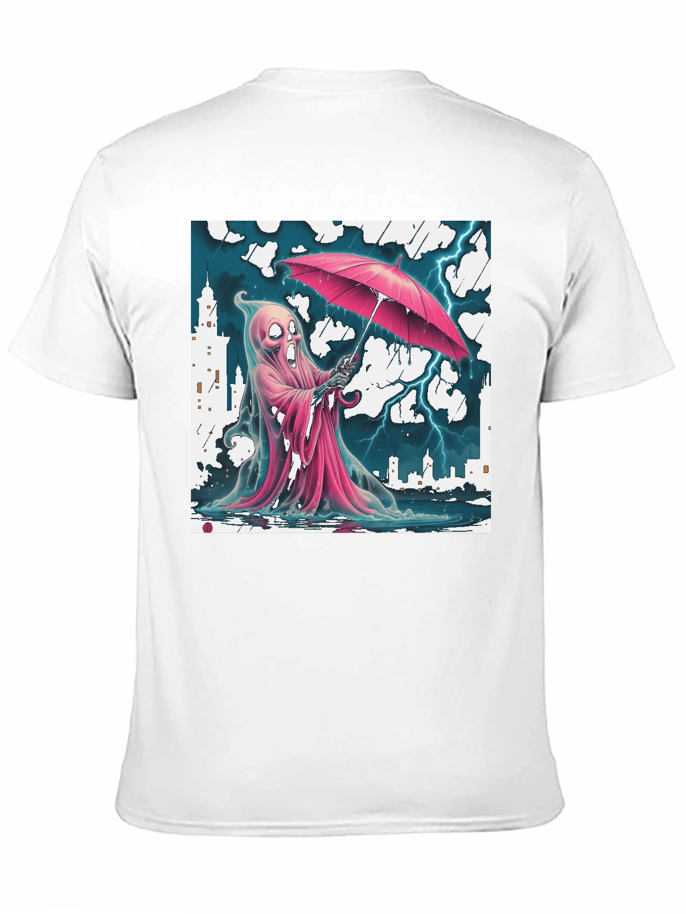 Rainy Ghost T-Shirt - City Storm Design