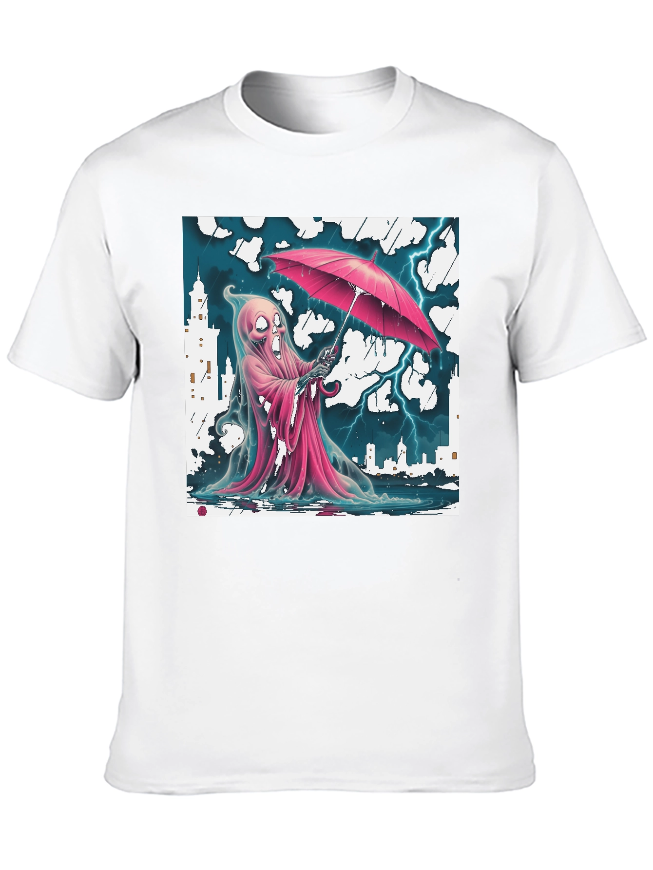 Rainy Ghost T-Shirt - City Storm Design