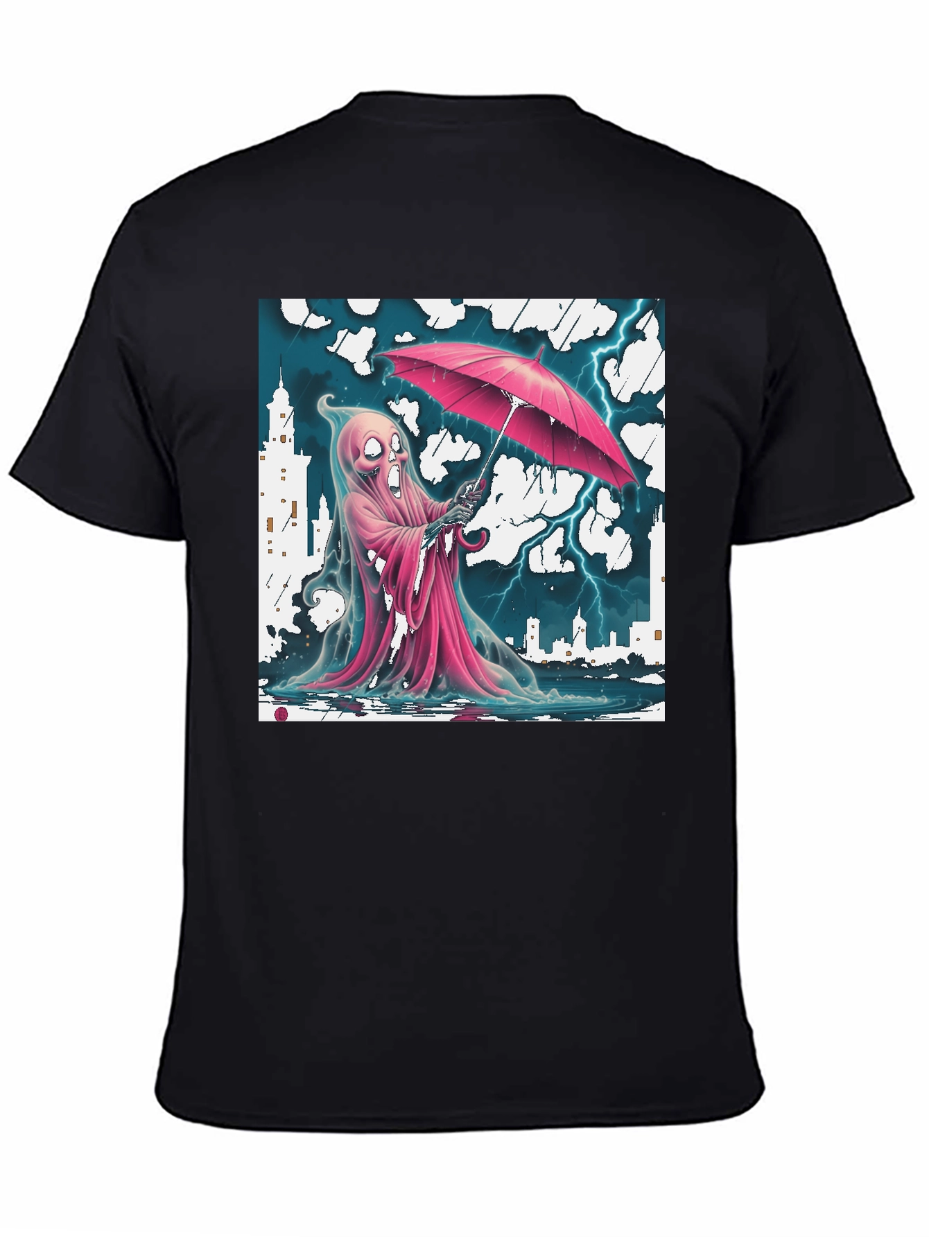 Rainy Ghost T-Shirt - City Storm Design