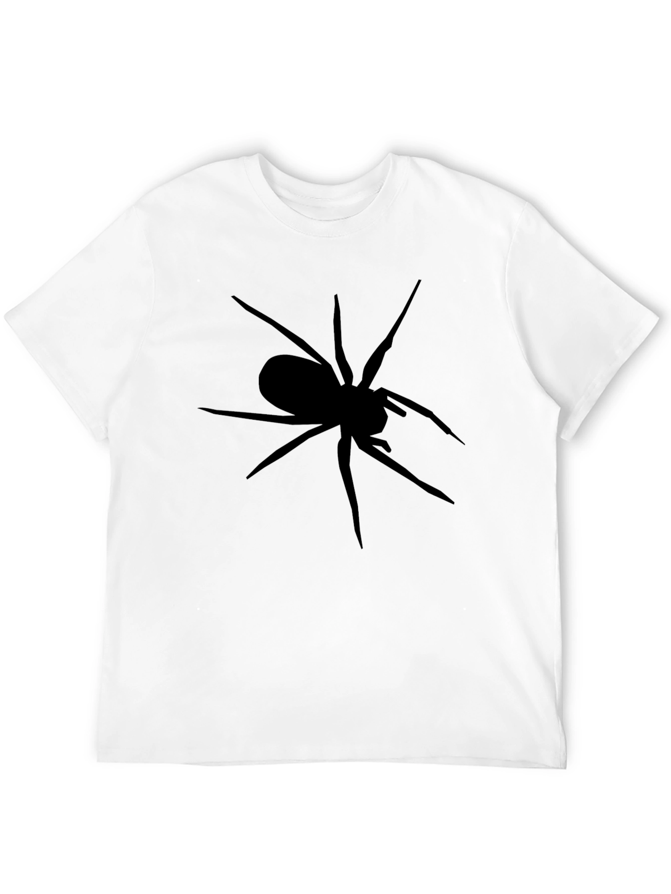 Black Spider Graphic T-Shirt - Mens Casual Tee