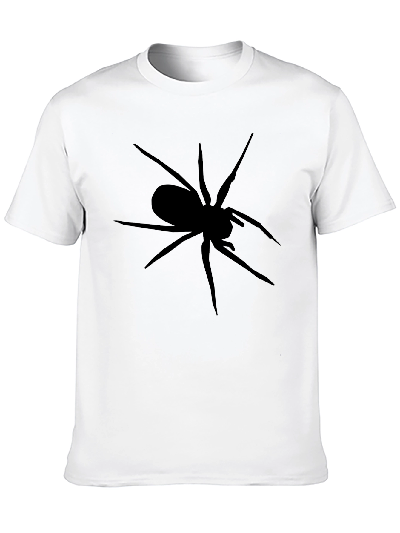 Black Spider Graphic T-Shirt - Mens Casual Tee