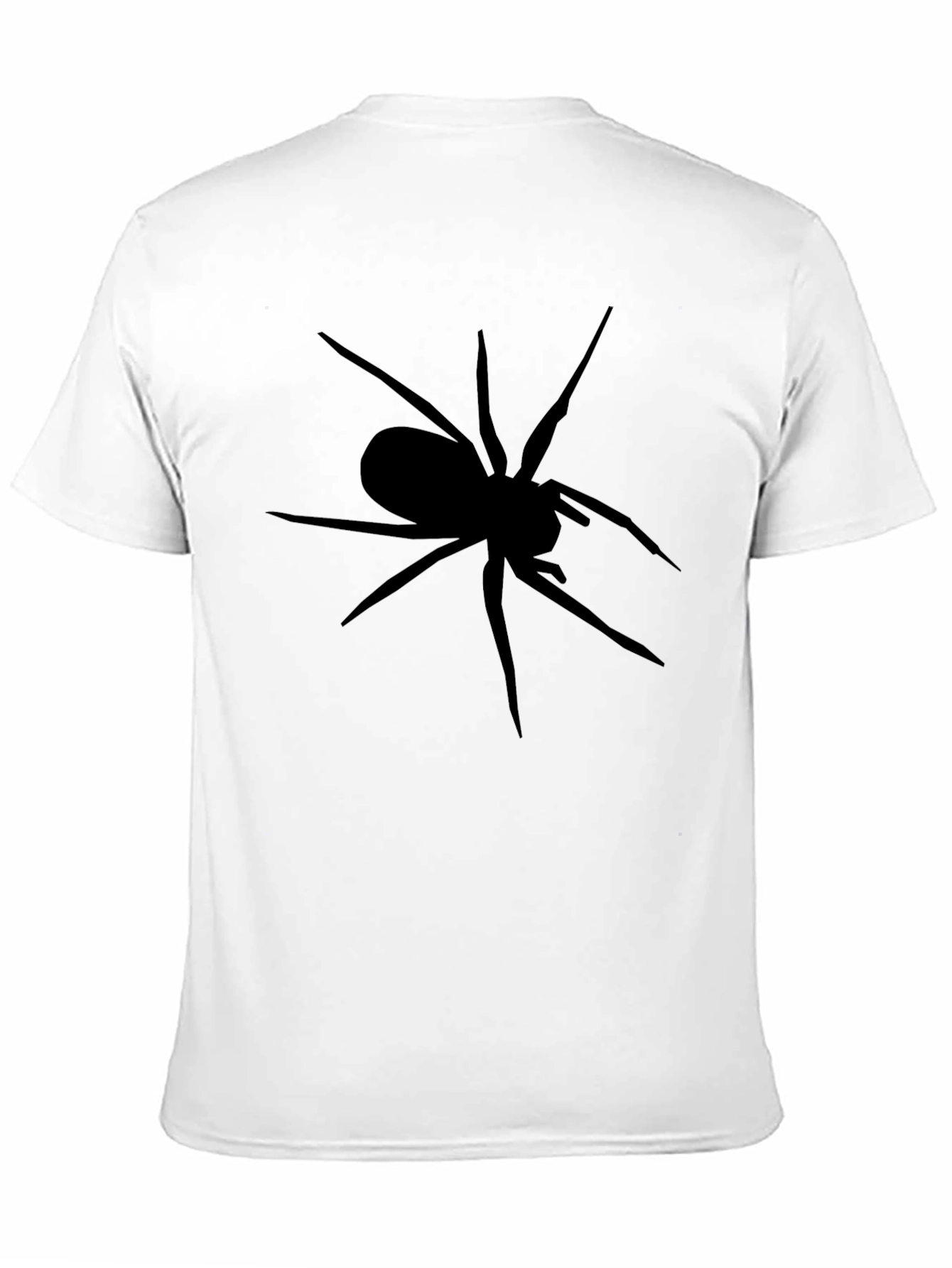 Black Spider Graphic T-Shirt - Mens Casual Tee