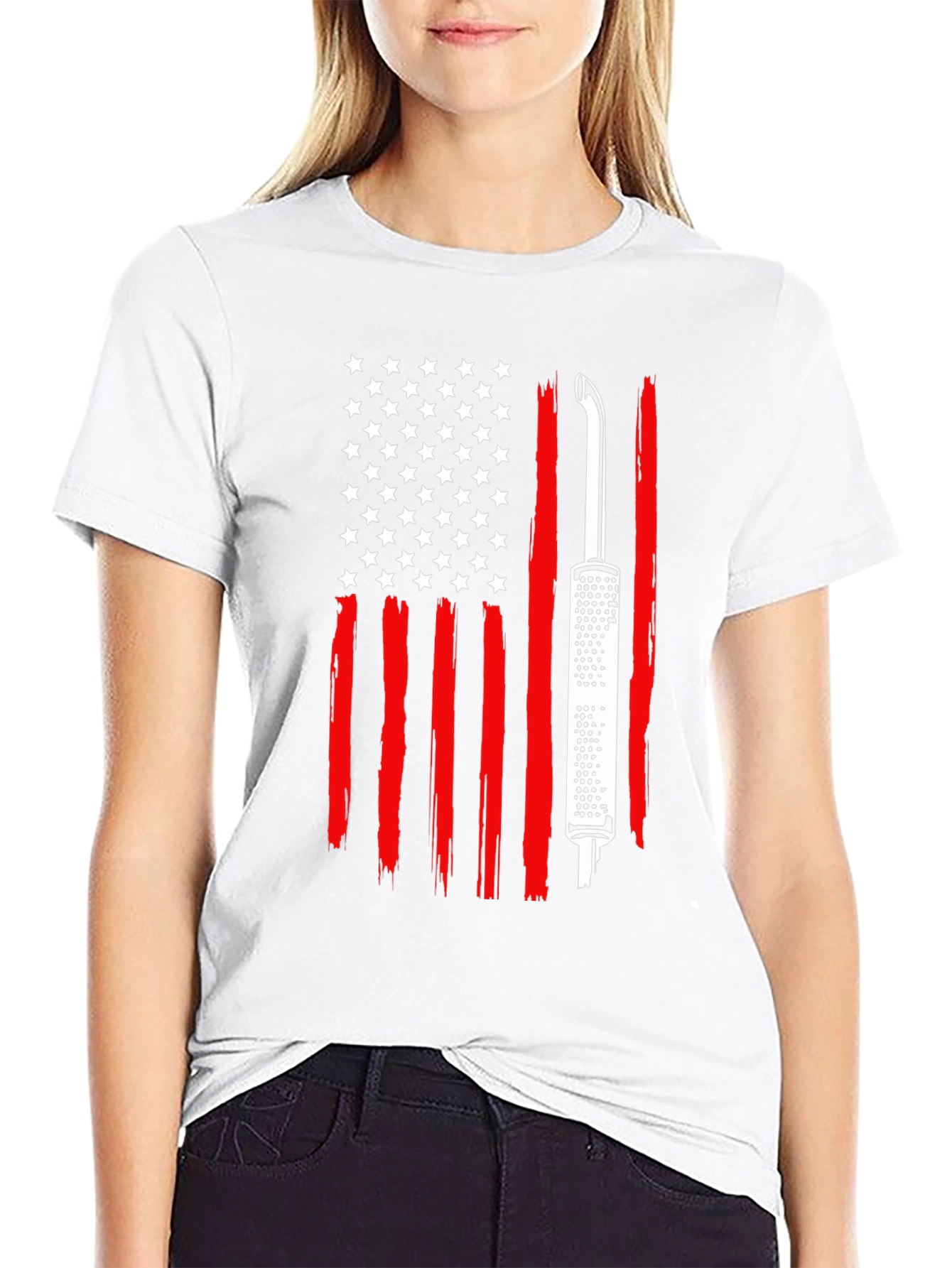 Trucker American Flag T-Shirt