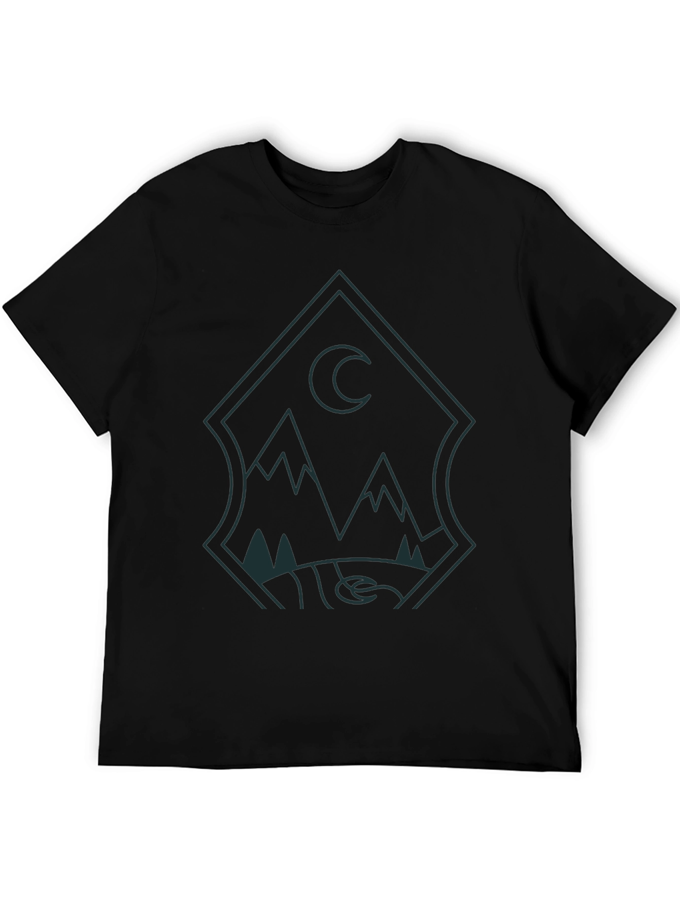 Mens Graphic Tee - Mountain Moon Design