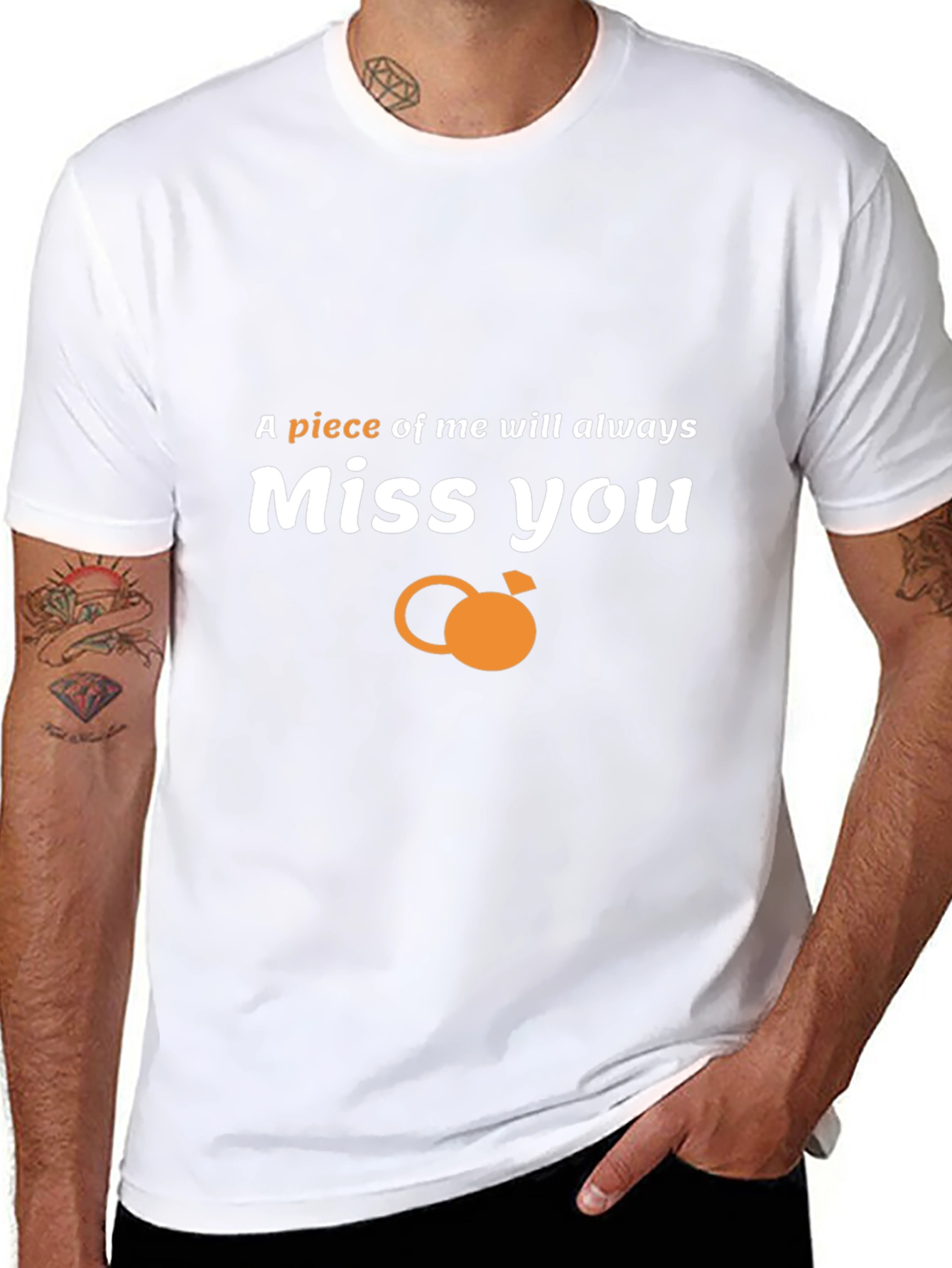 Miss You Graphic Print T-Shirt