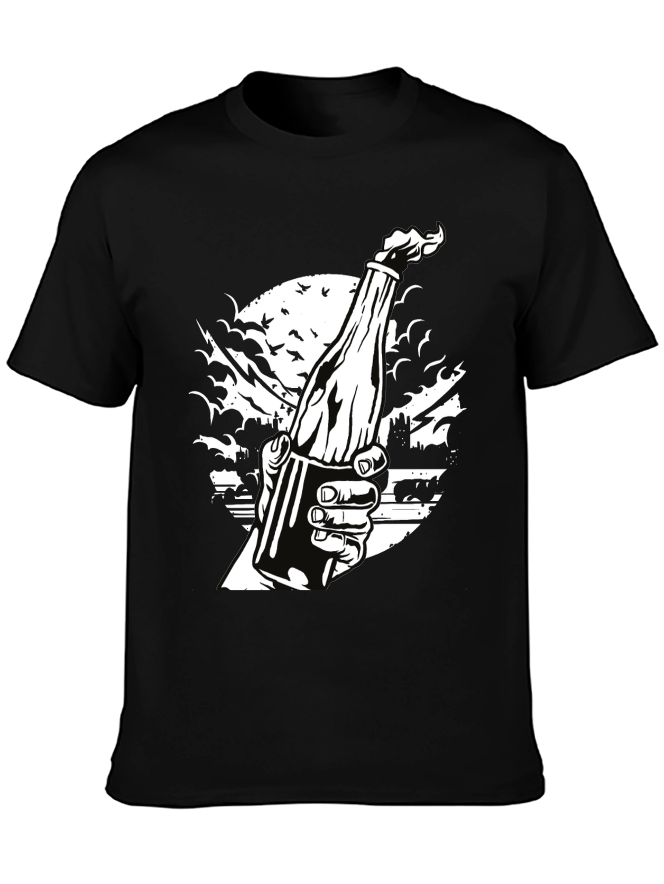 Molotov Cocktail T-Shirt - Protest Art Tee