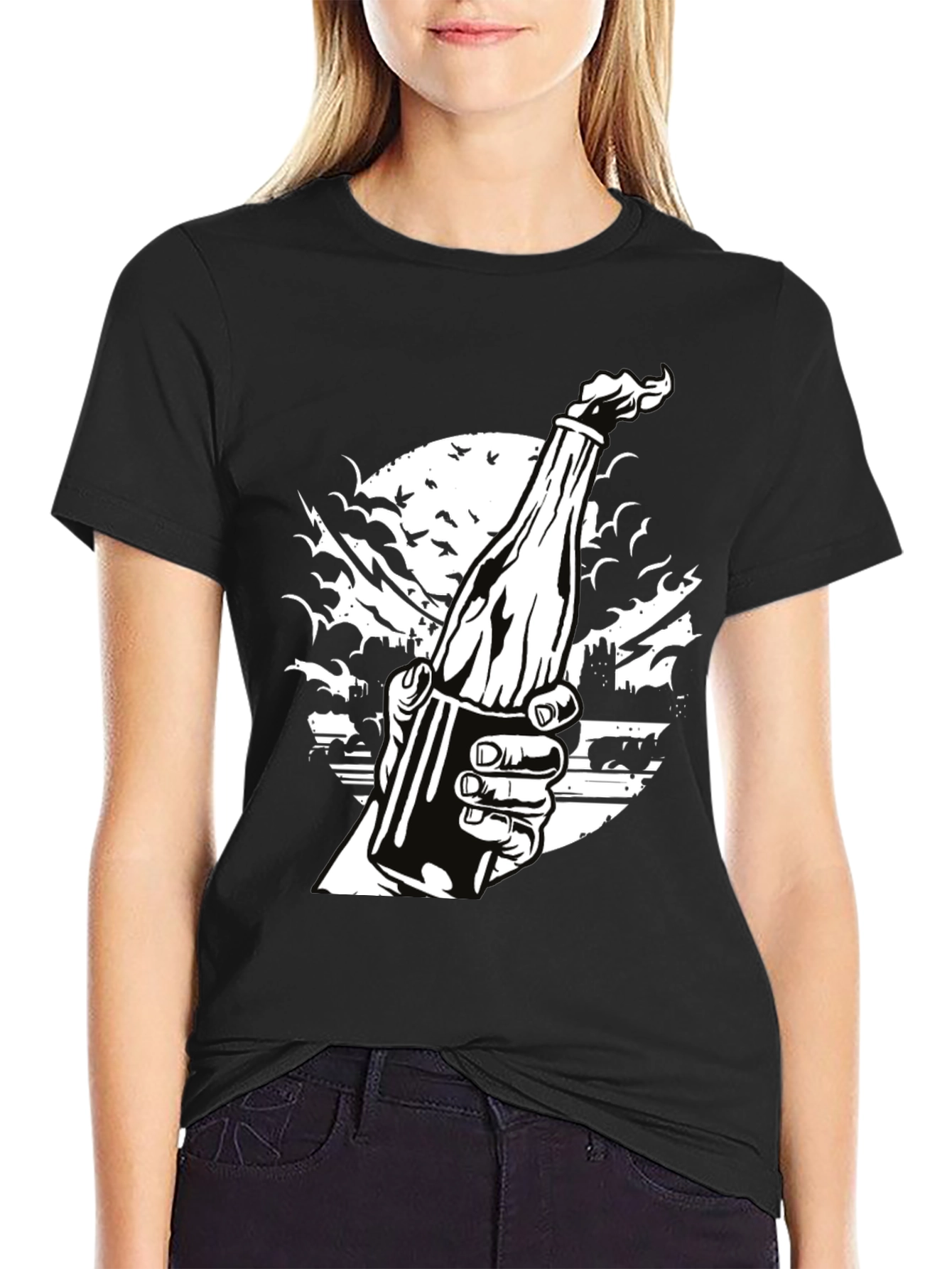 Molotov Cocktail T-Shirt - Protest Art Tee