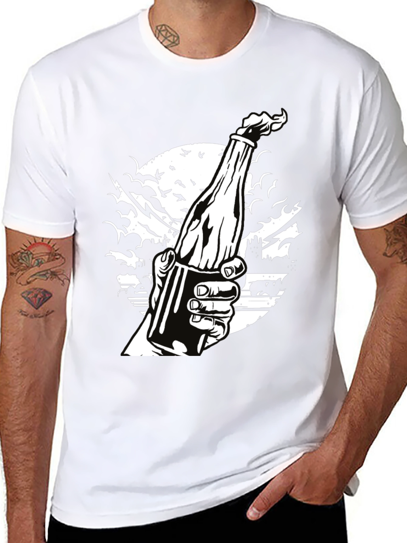 Molotov Cocktail T-Shirt - Protest Art Tee