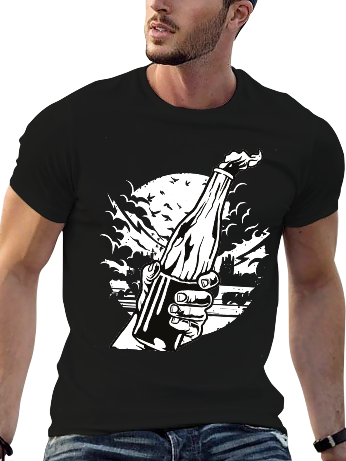 Molotov Cocktail T-Shirt - Protest Art Tee