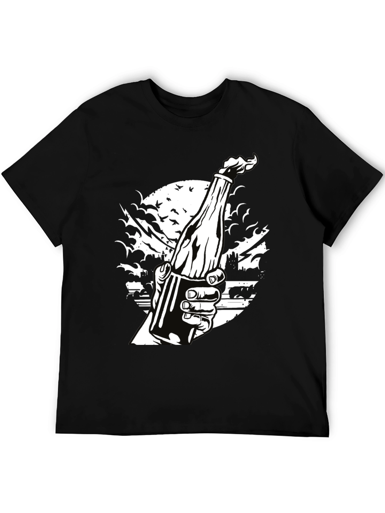 Molotov Cocktail T-Shirt - Protest Art Tee