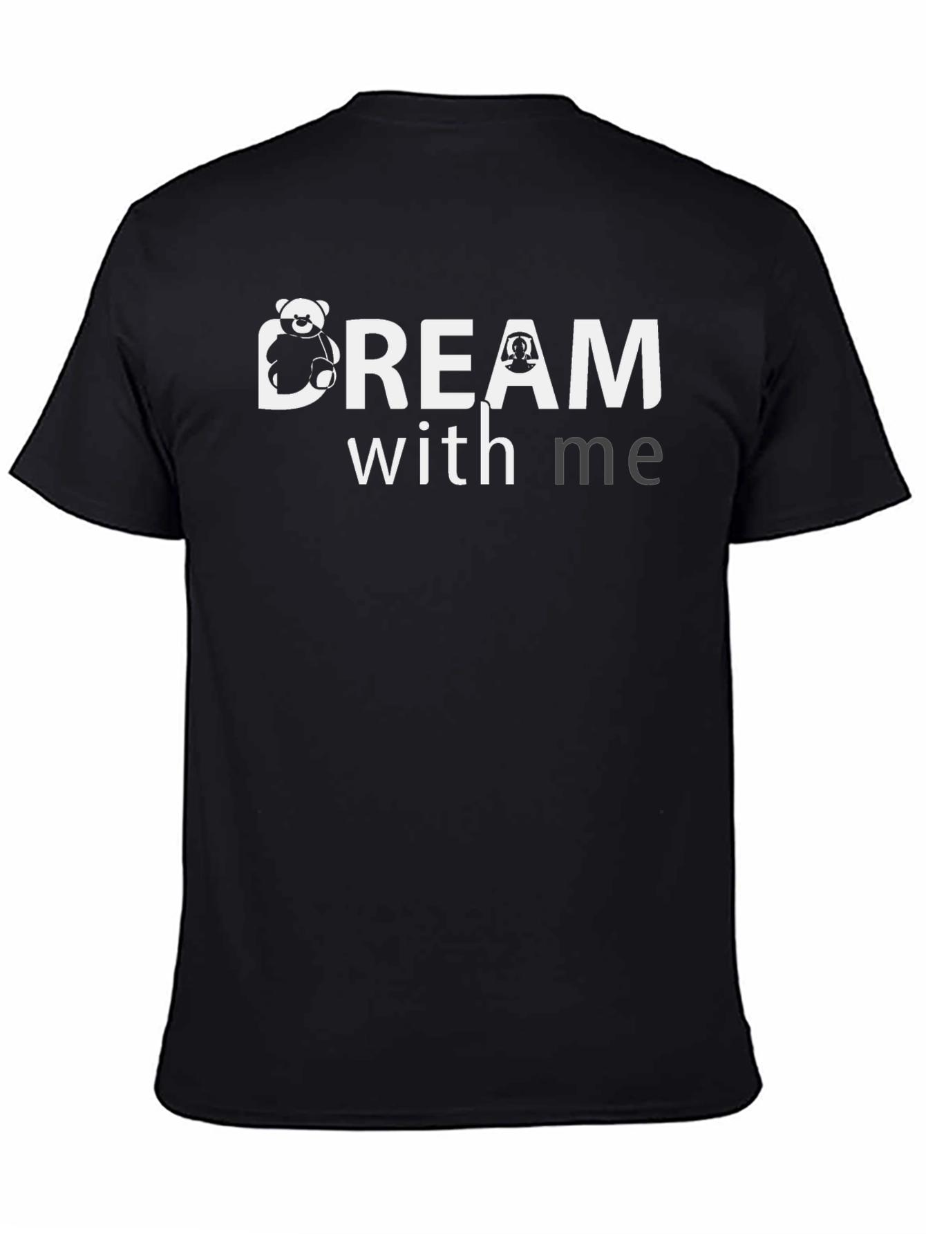 Dream With Me Black Graphic Tee