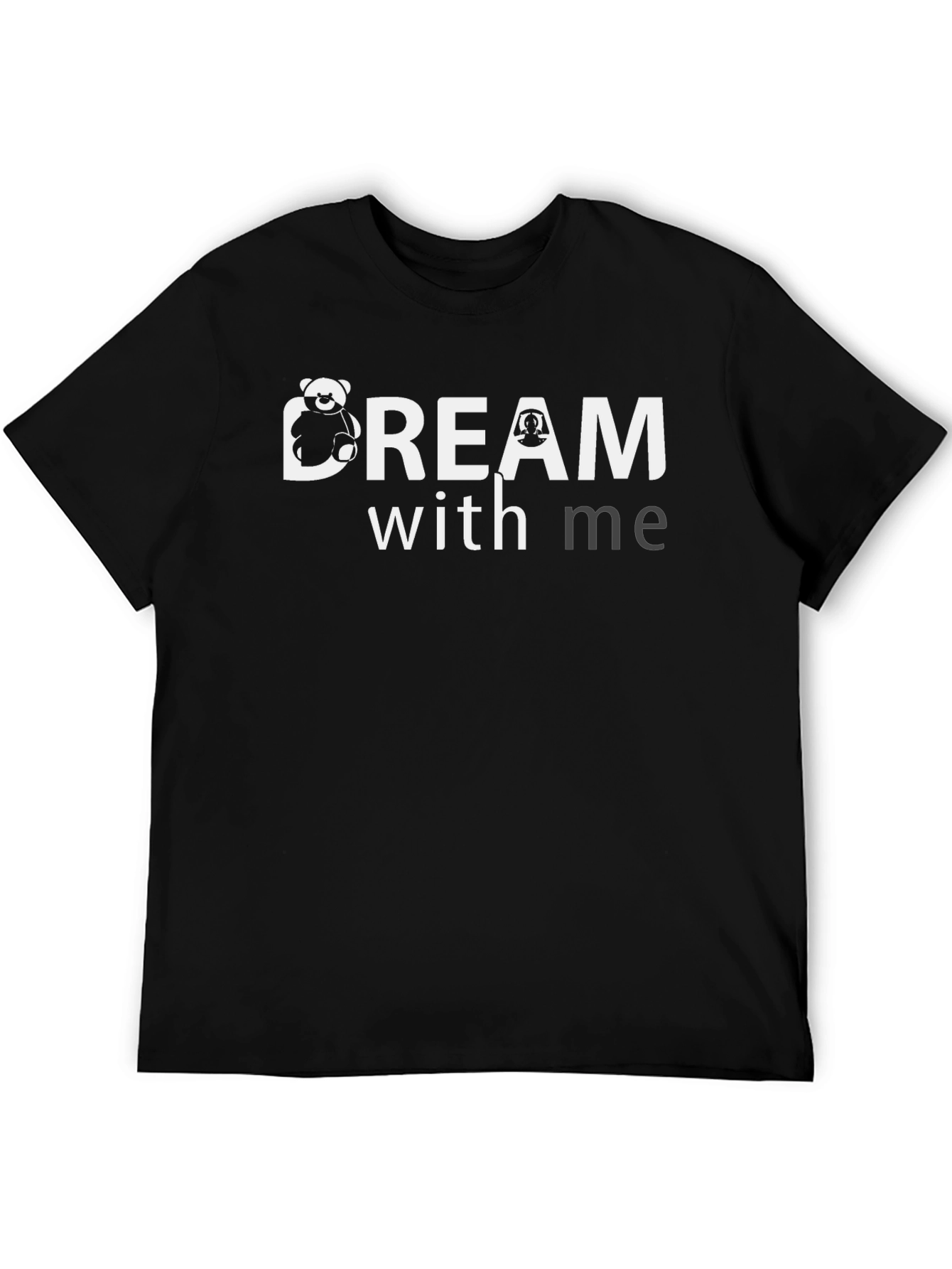 Dream With Me Black Graphic Tee