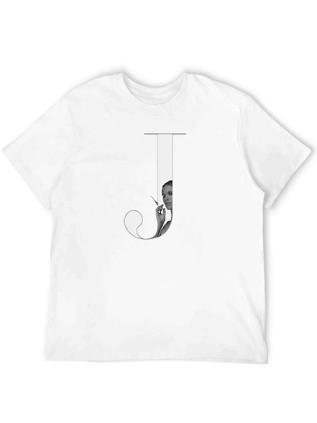 Letter J Graphic Print Tee