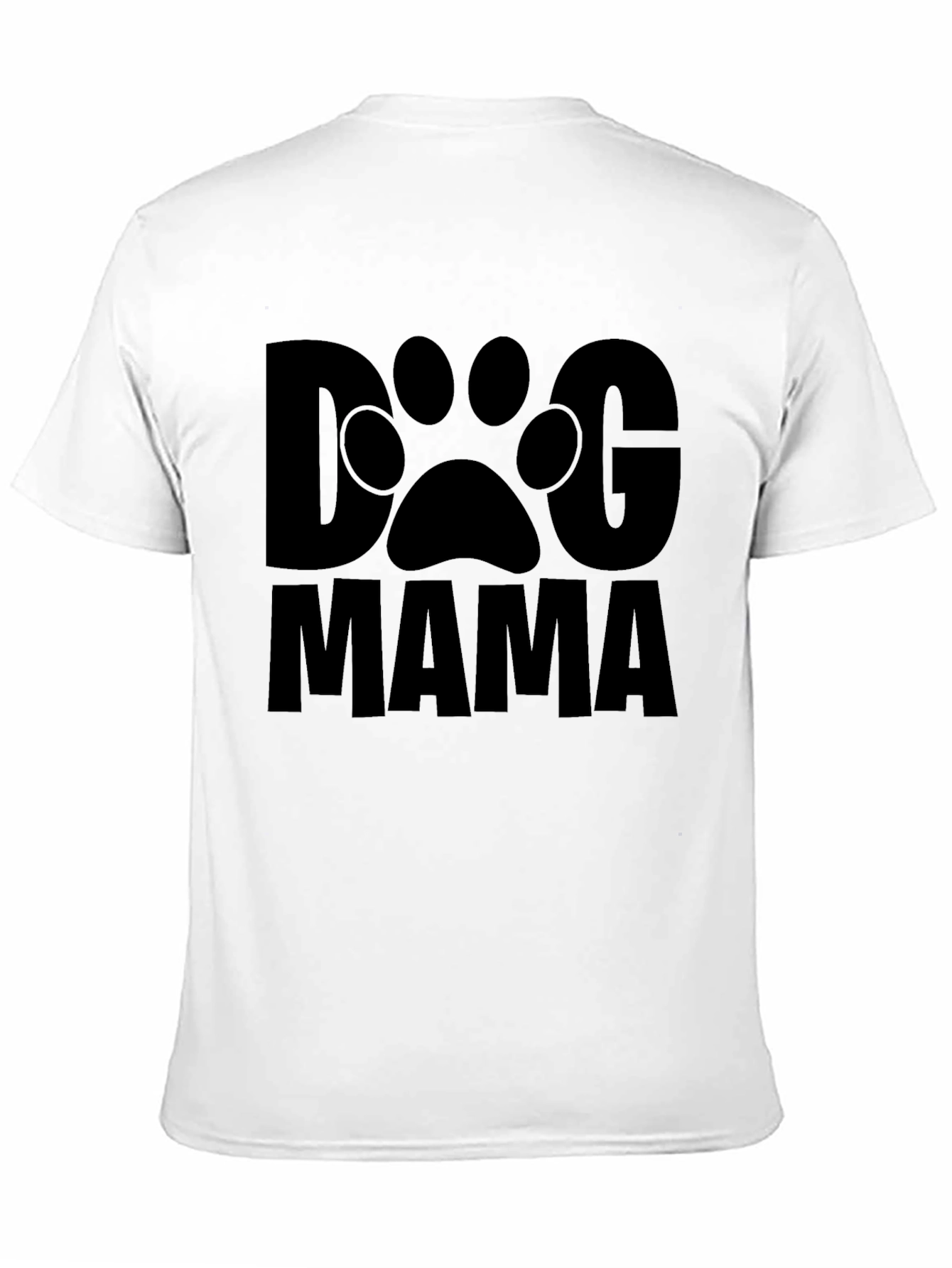 Dog Mama Graphic Tee - Black Casual T-Shirt