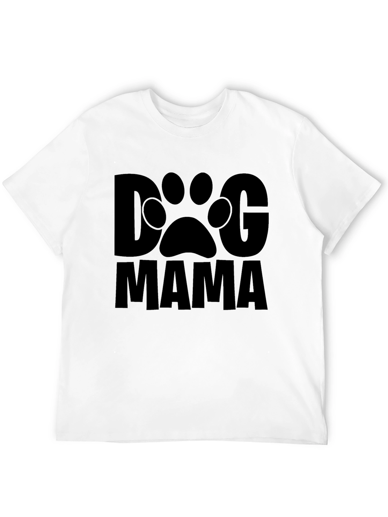 Dog Mama Graphic Tee - Black Casual T-Shirt
