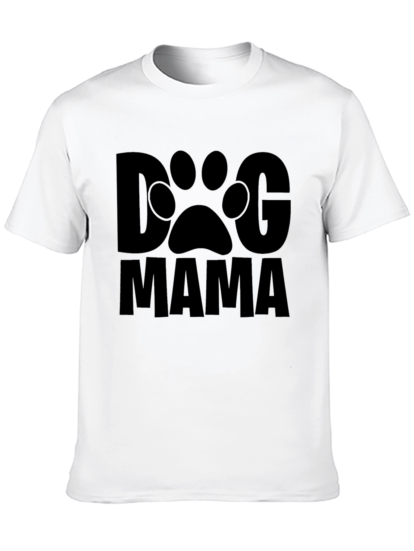 Dog Mama Graphic Tee - Black Casual T-Shirt