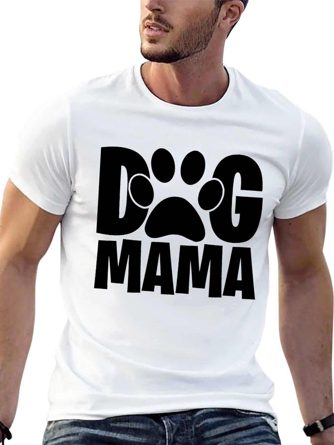 Dog Mama Graphic Tee - Black Casual T-Shirt