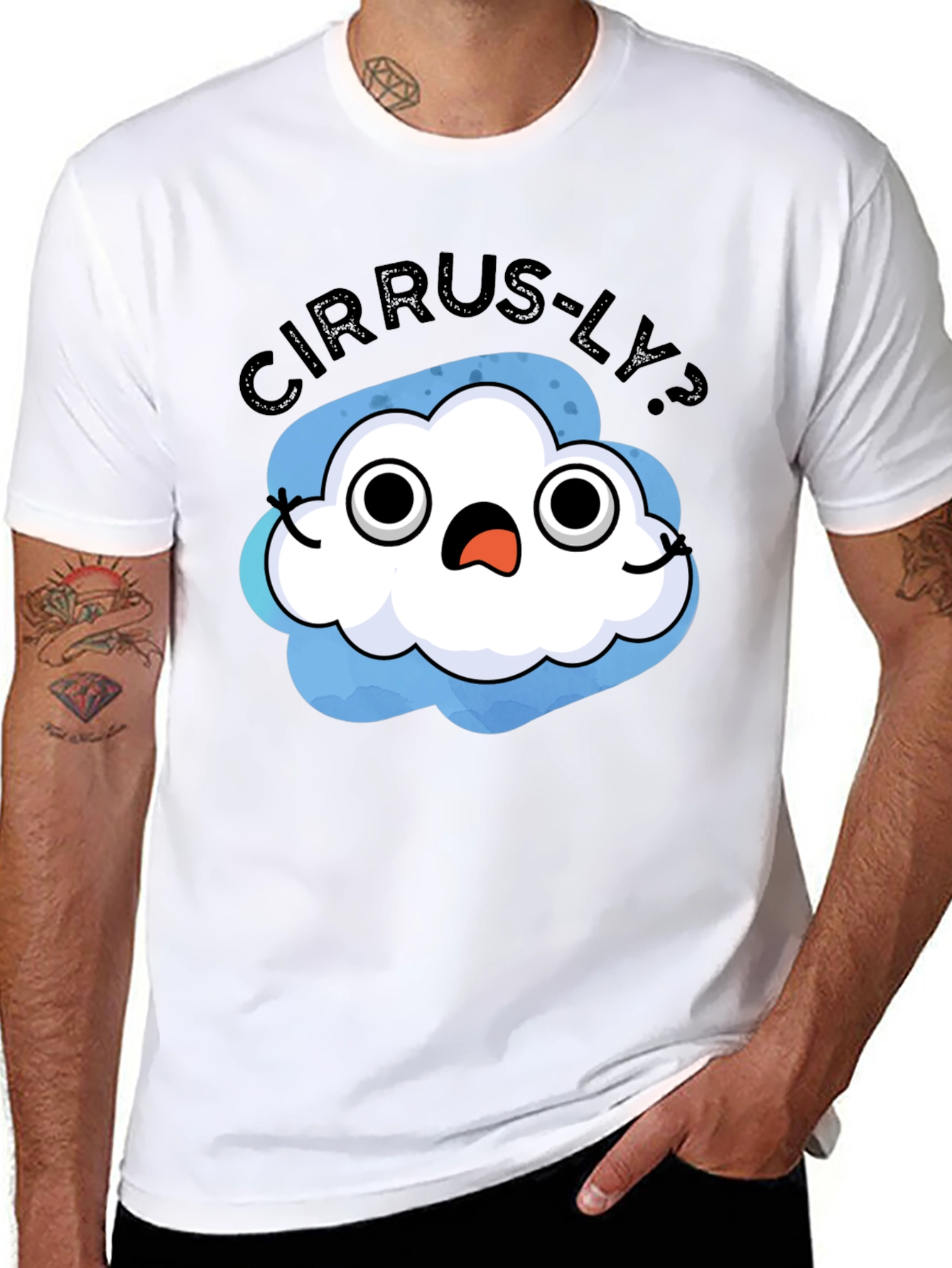 Cirrus-ly? T-Shirt - Humorous Weather Cloud Tee