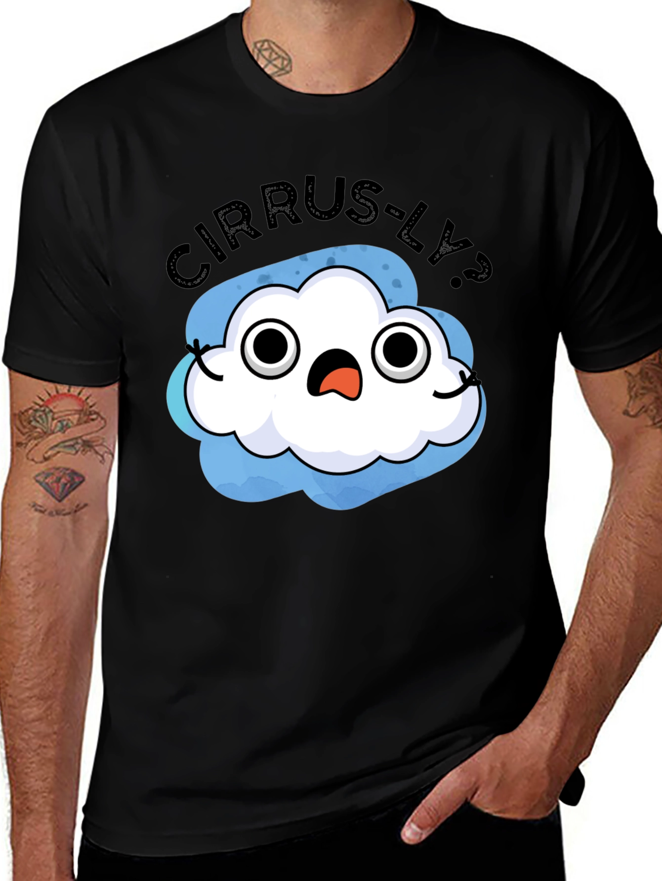 Cirrus-ly? T-Shirt - Humorous Weather Cloud Tee