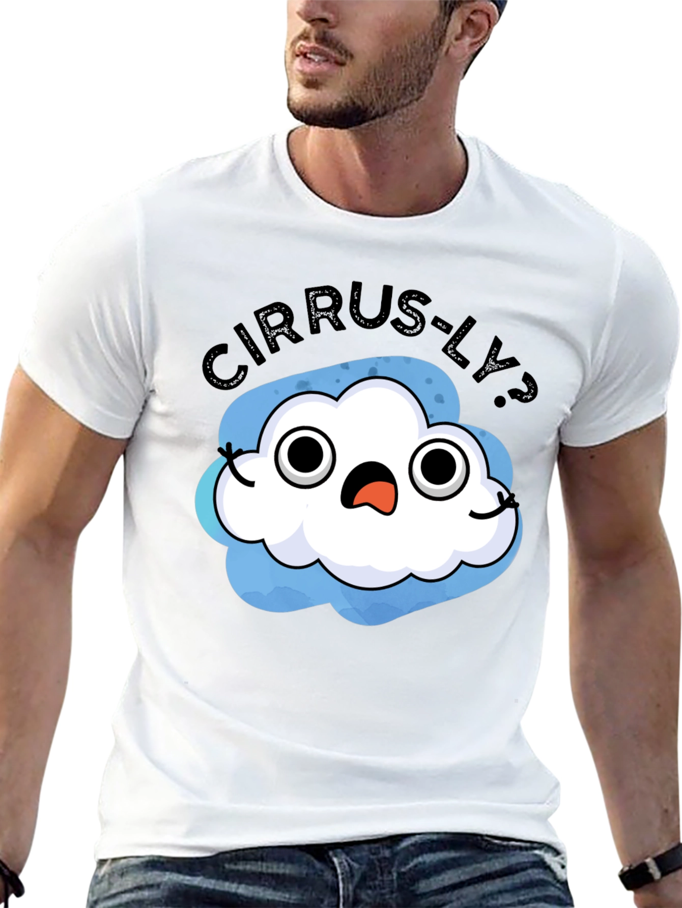 Cirrus-ly? T-Shirt - Humorous Weather Cloud Tee