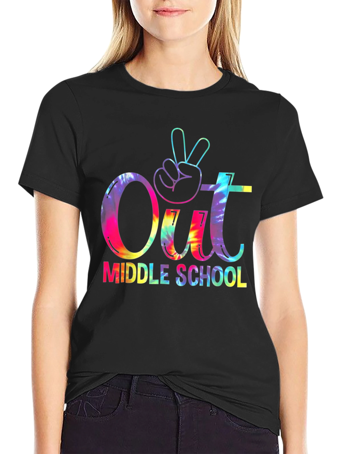 Out Middle School Tie Dye Graphic Tee