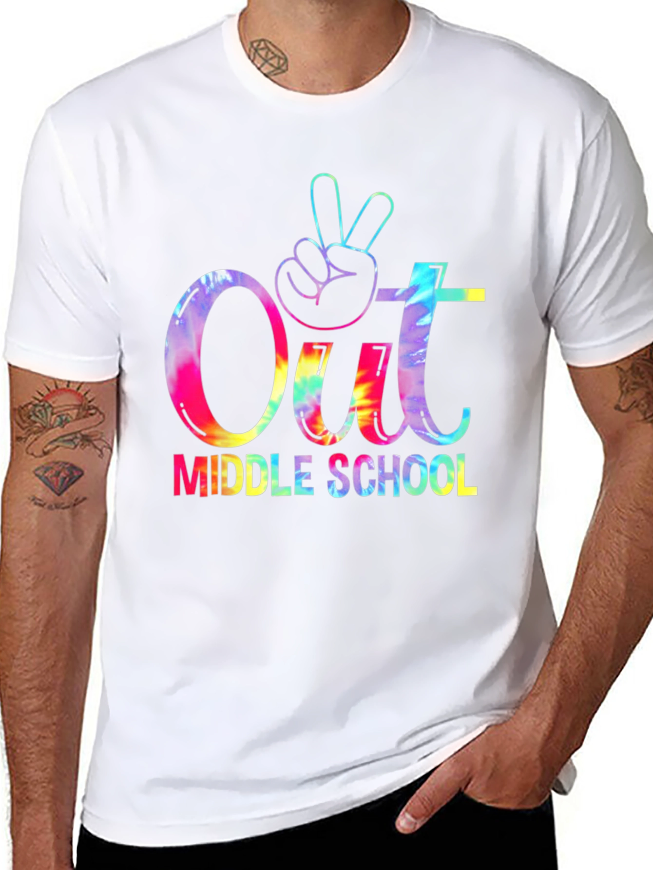 Out Middle School Tie Dye Graphic Tee