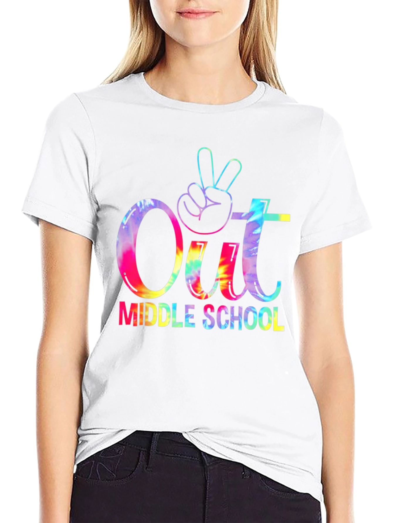 Out Middle School Tie Dye Graphic Tee