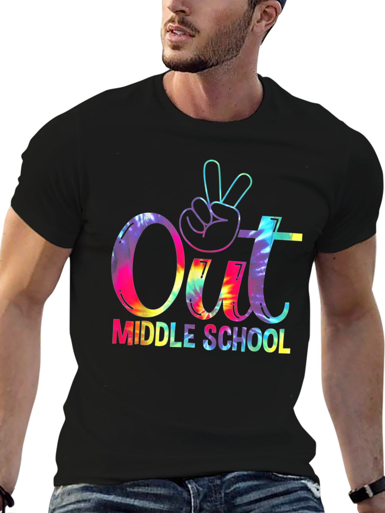 Out Middle School Tie Dye Graphic Tee