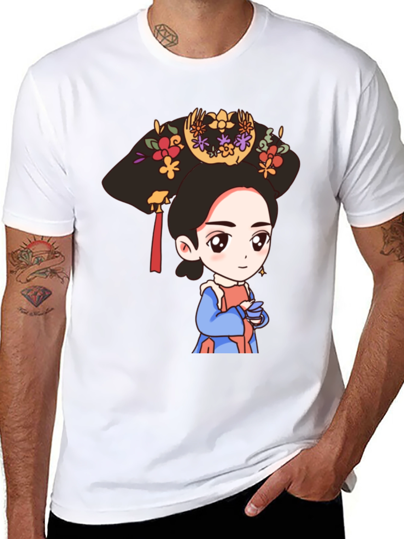 Cute Cartoon Empress T-Shirt - Unique Graphic Tee