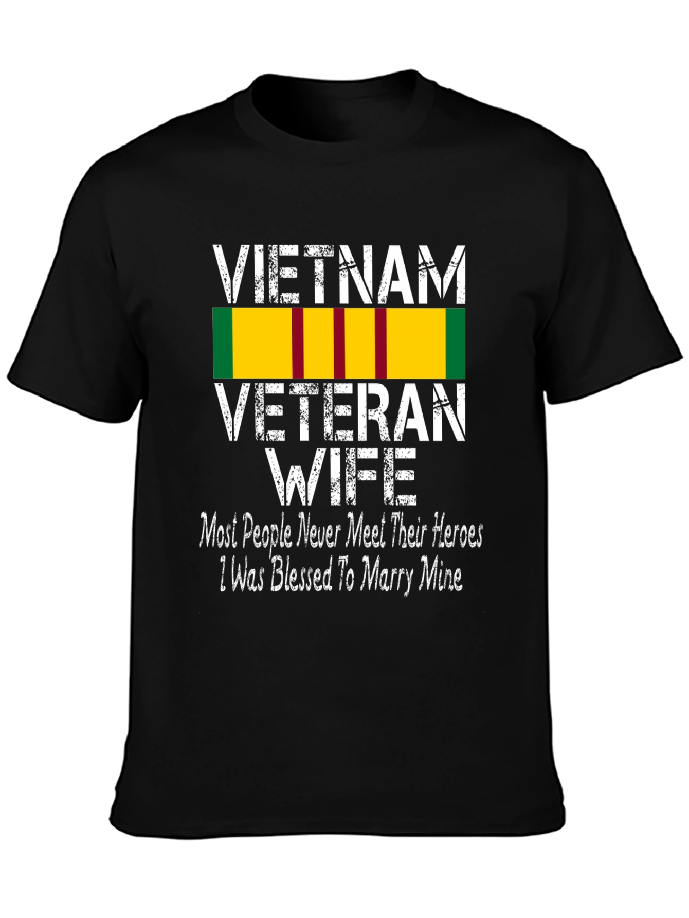 Vietnam Veteran Wife T-Shirt - Black