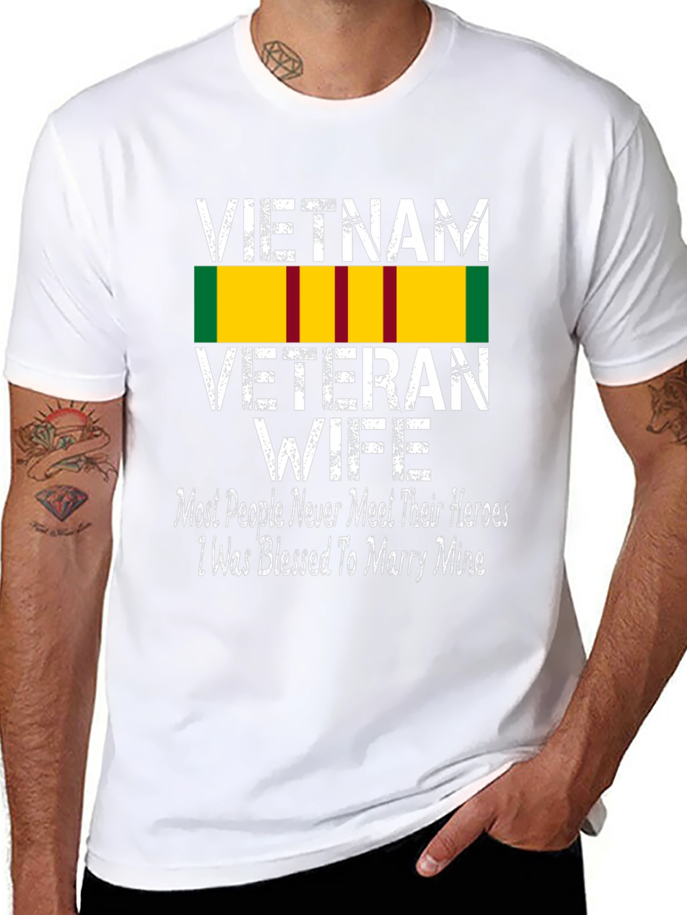 Vietnam Veteran Wife T-Shirt - Black