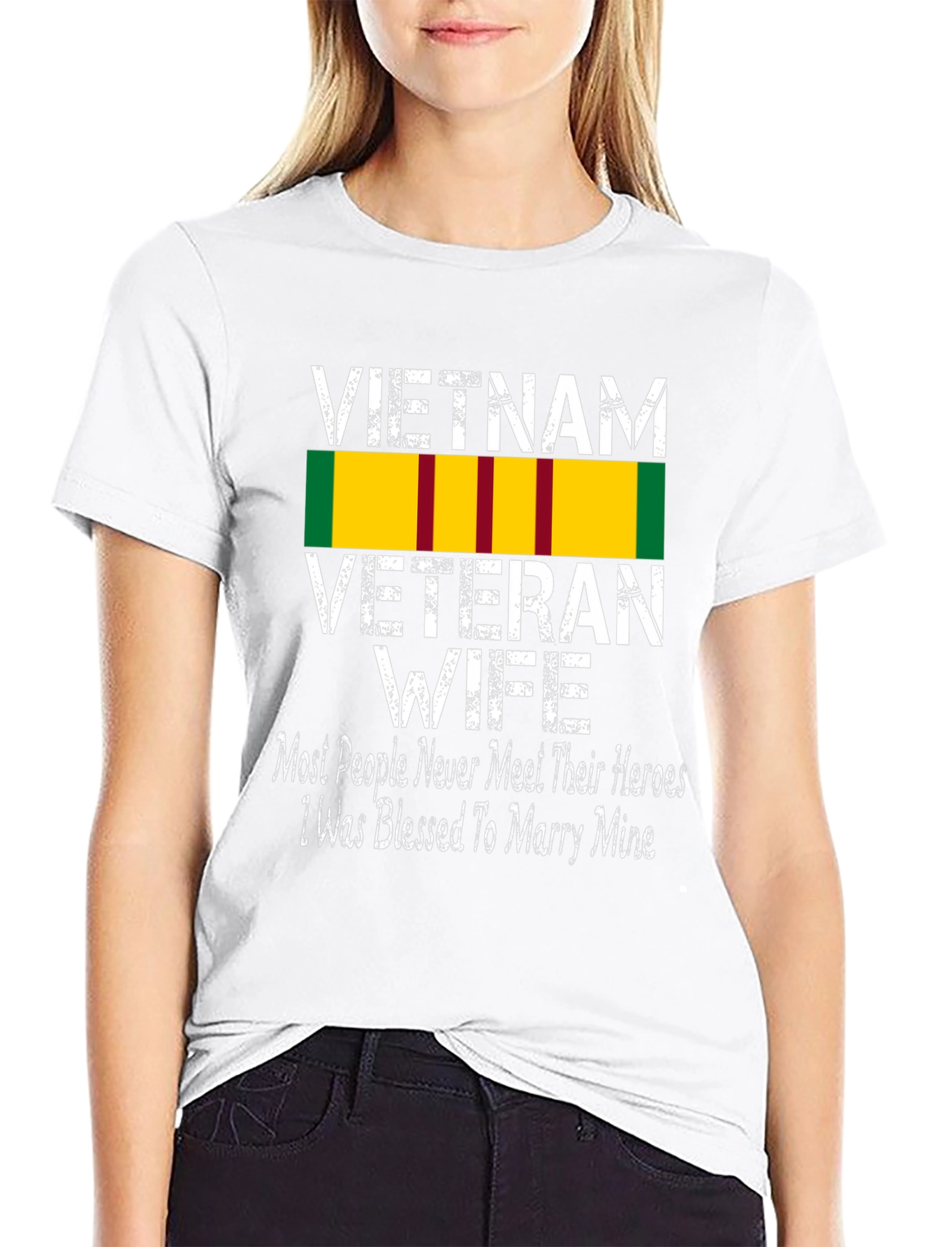 Vietnam Veteran Wife T-Shirt - Black