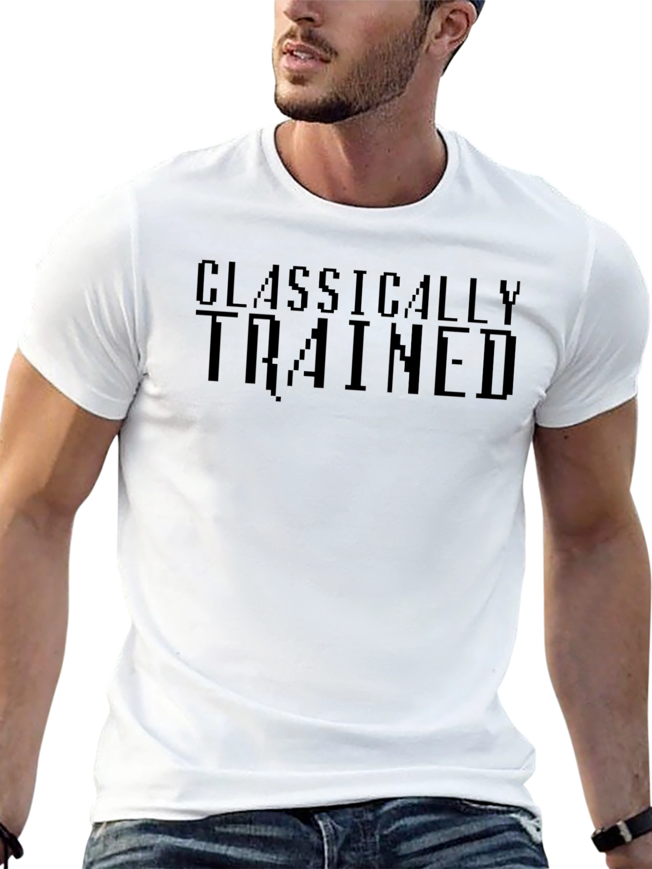Classically Trained Black Graphic T-Shirt