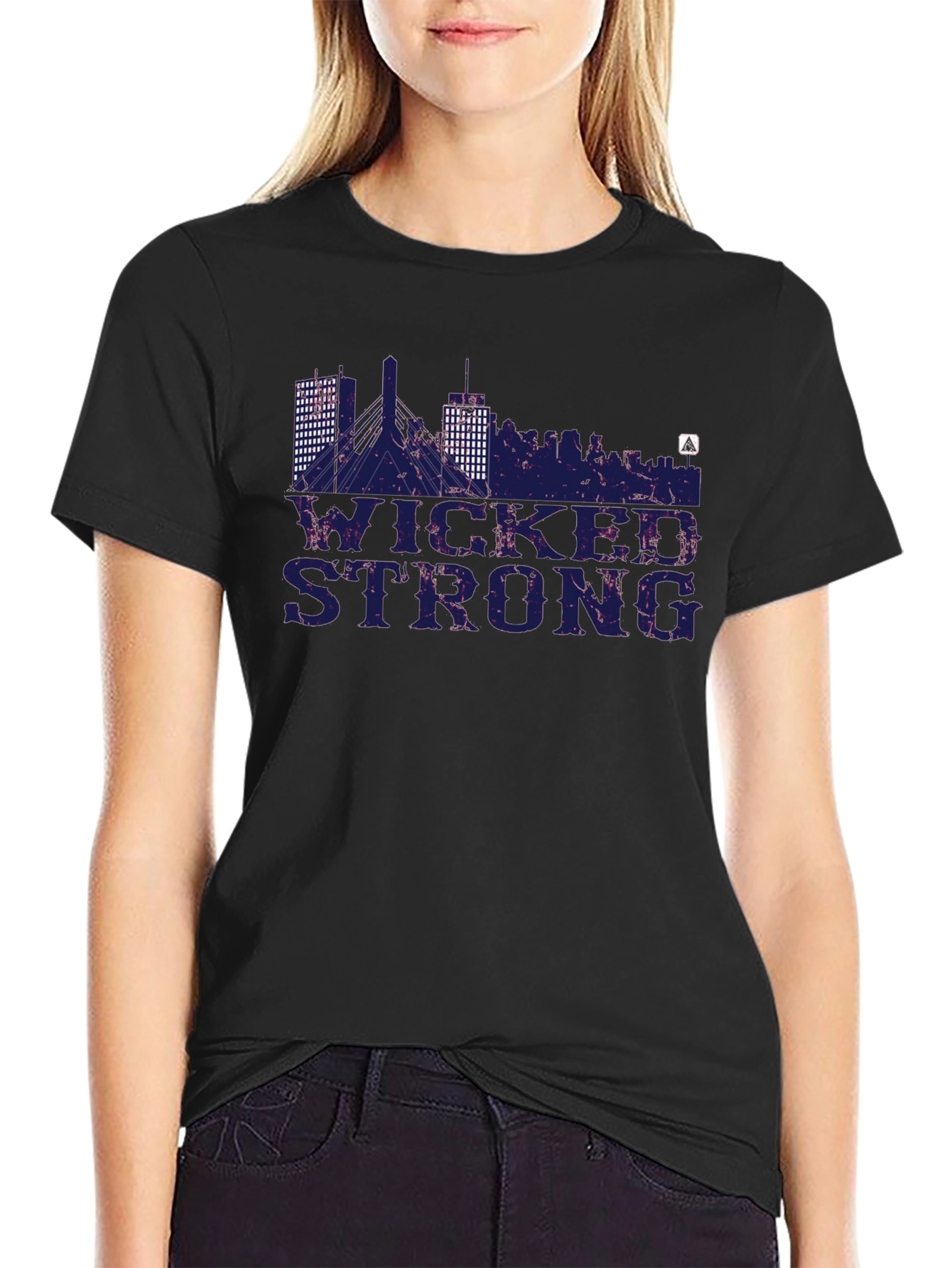 Wicked Strong Boston Skyline Graphic Tee