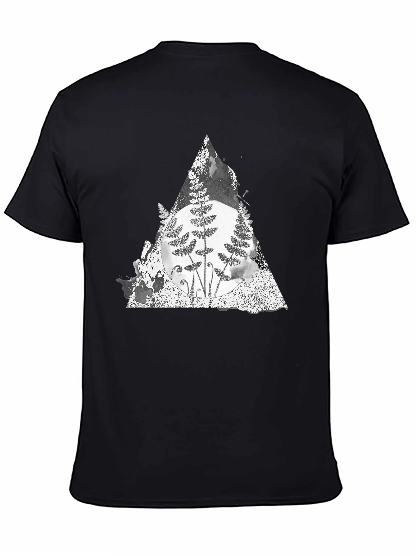 Fern Triangle Graphic Tee - Soft Cotton Blend