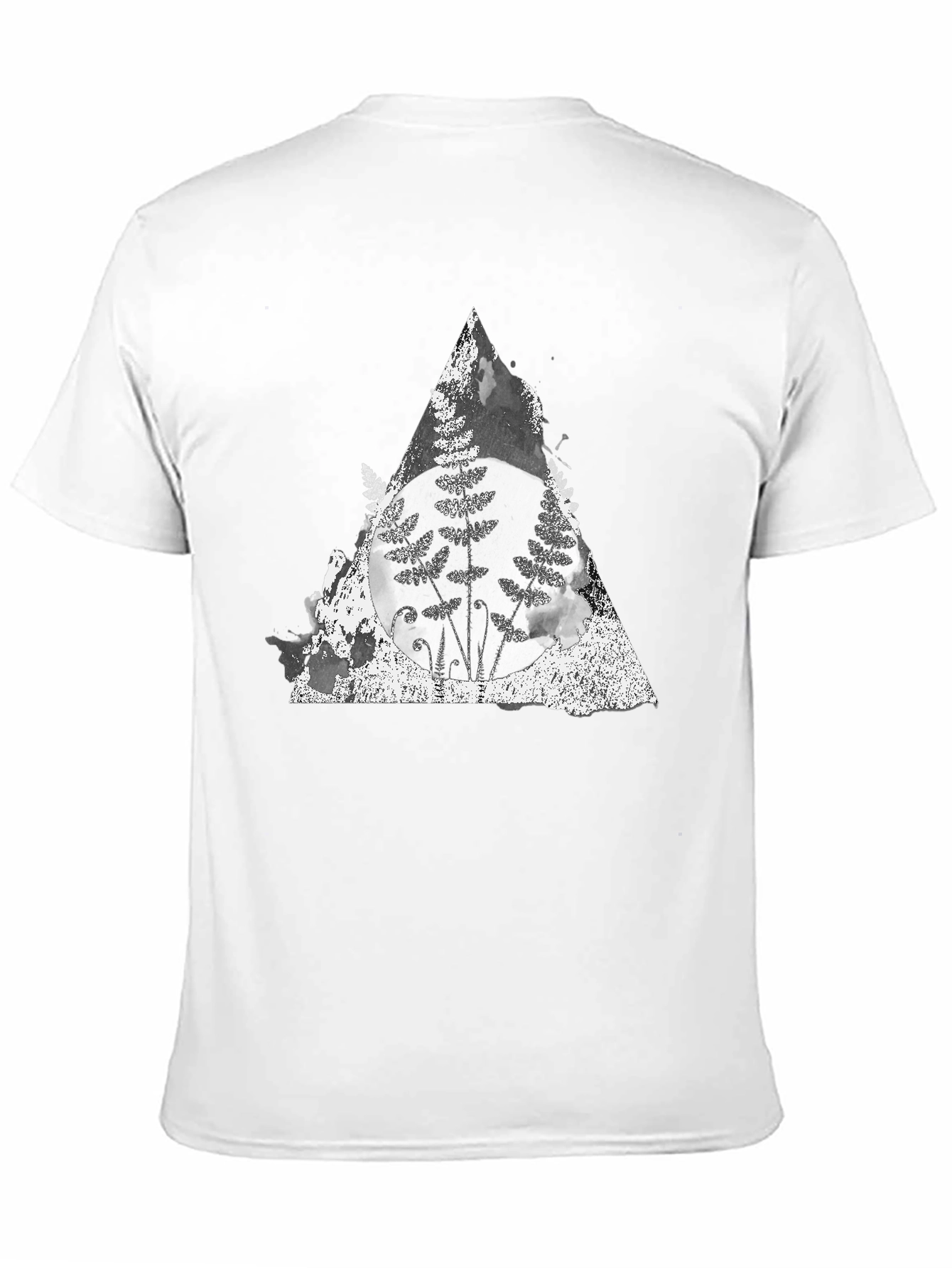 Fern Triangle Graphic Tee - Soft Cotton Blend