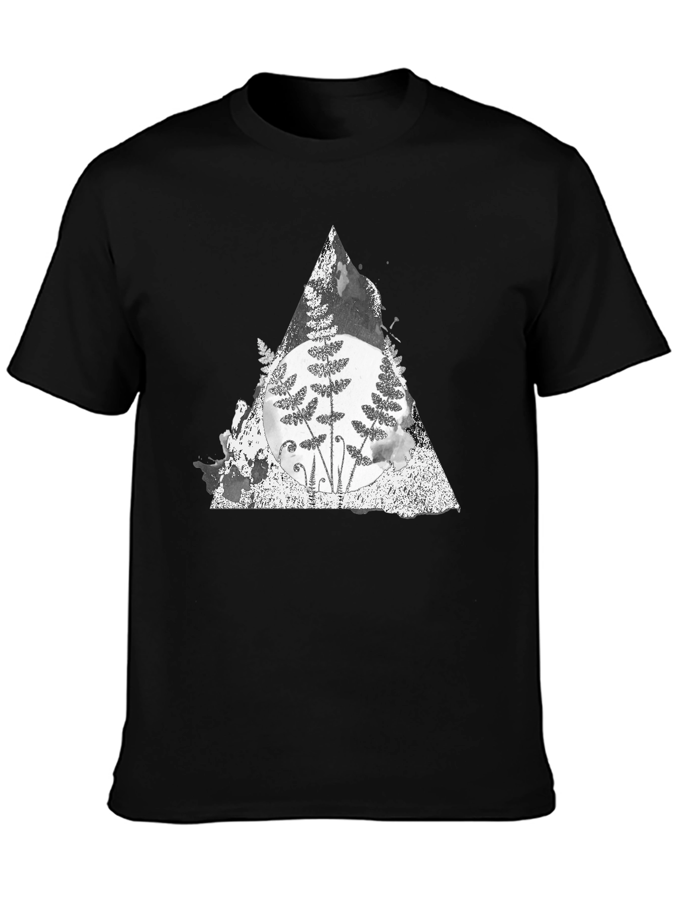 Fern Triangle Graphic Tee - Soft Cotton Blend