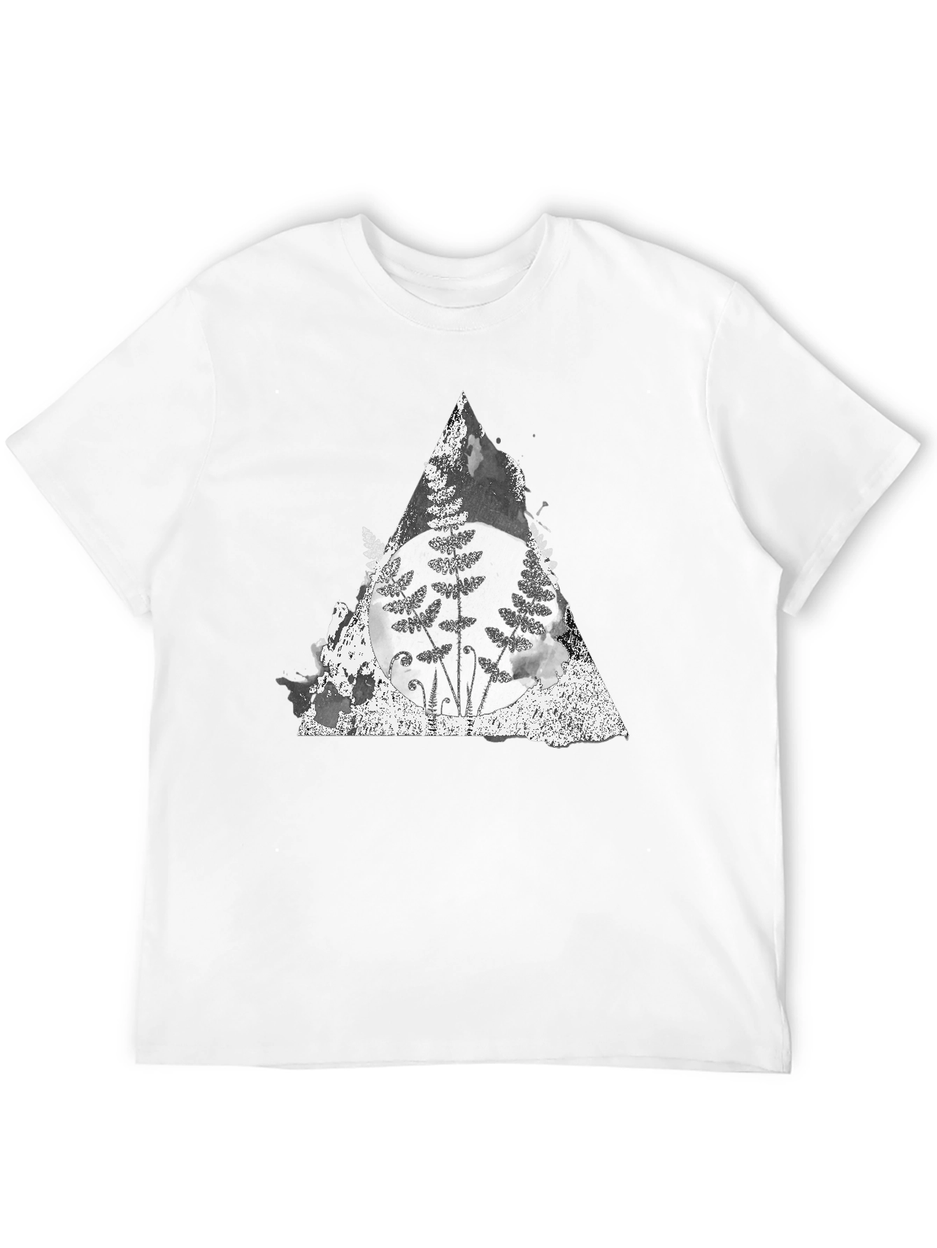 Fern Triangle Graphic Tee - Soft Cotton Blend