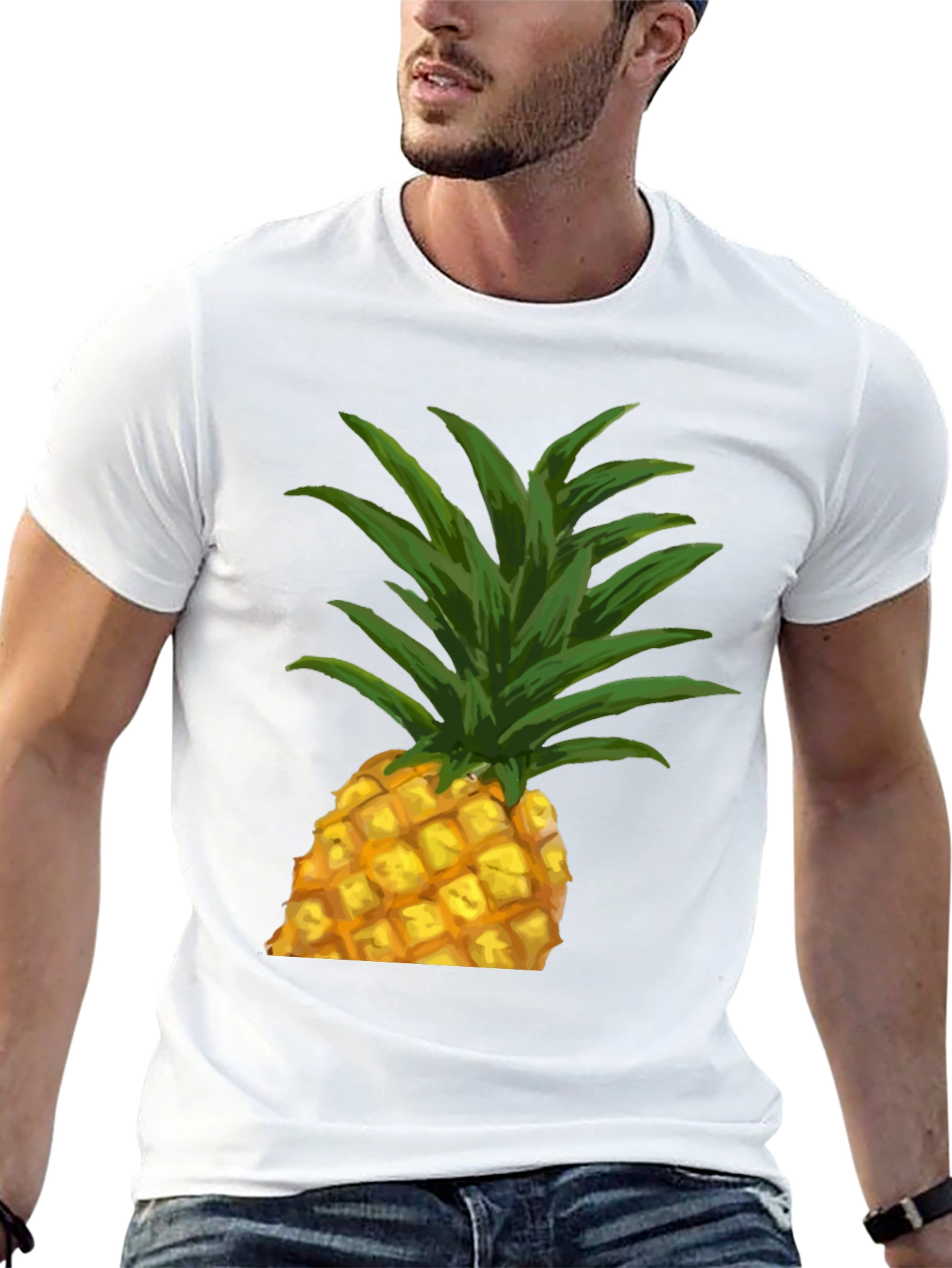 Pineapple Graphic Tee - Tropical Fruit Shirt