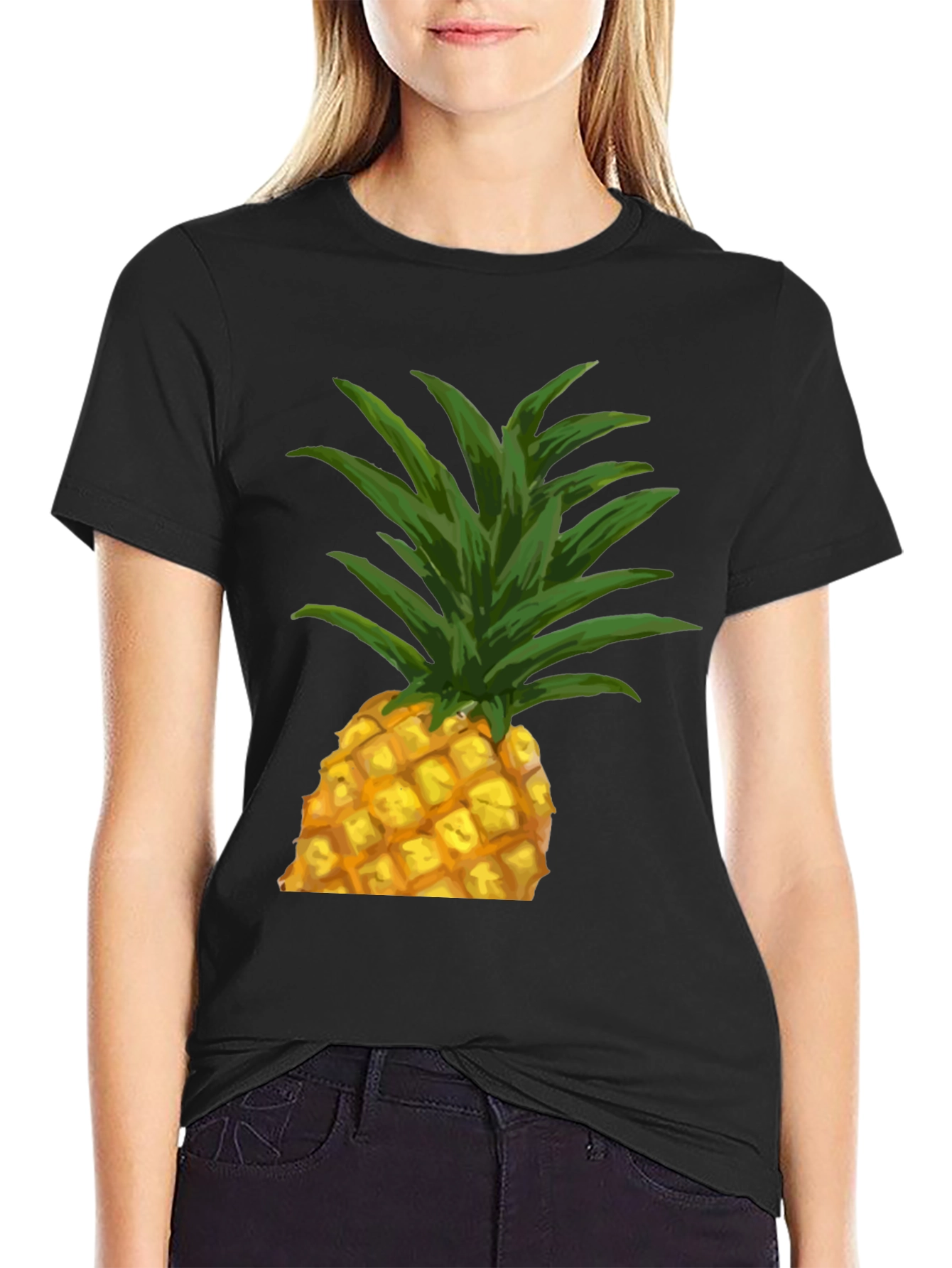 Pineapple Graphic Tee - Tropical Fruit Shirt